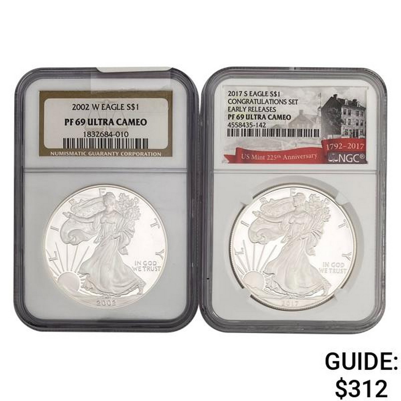 2002-W Eagle S$1 NGC PF69 Ultra Cameo2: 2002-W Eagle S$1 NGC PF69 Ultra Cameo2