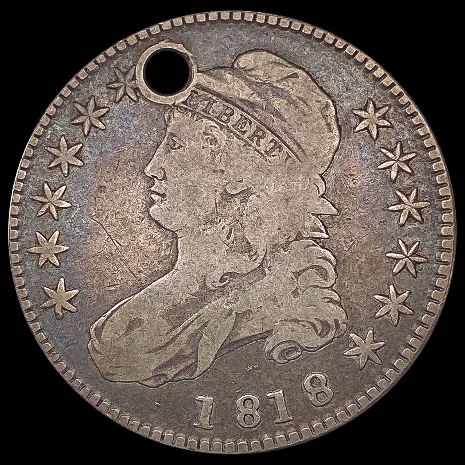 1818 Capped Bust Half Dollar HIGH GRADE (1 of 2)