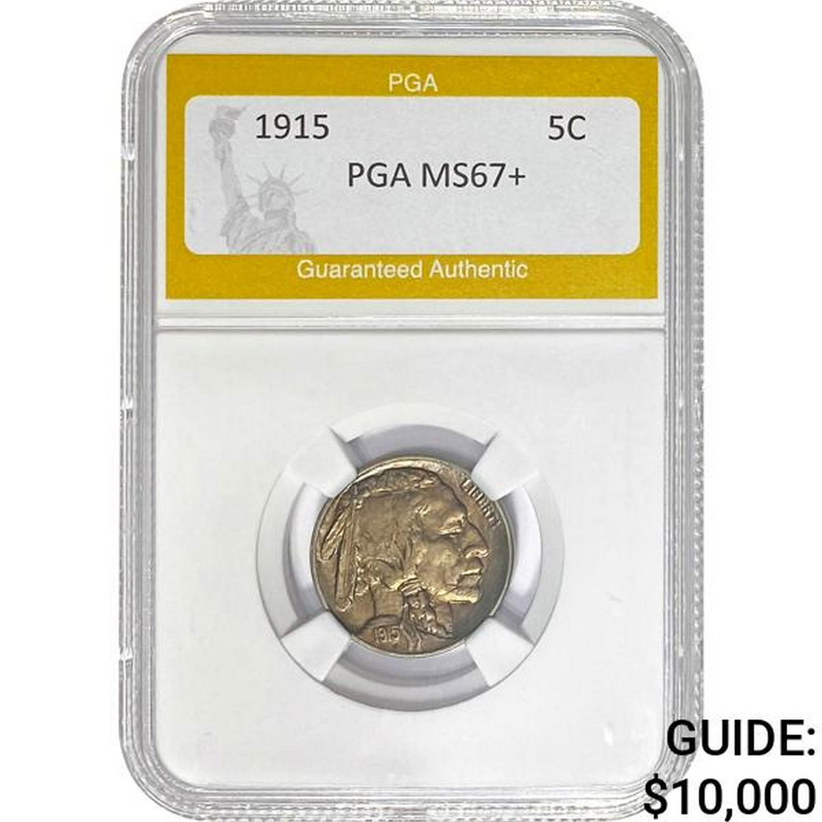1915 5C Buffalo Nickel PGA MS67+ (1 of 2)