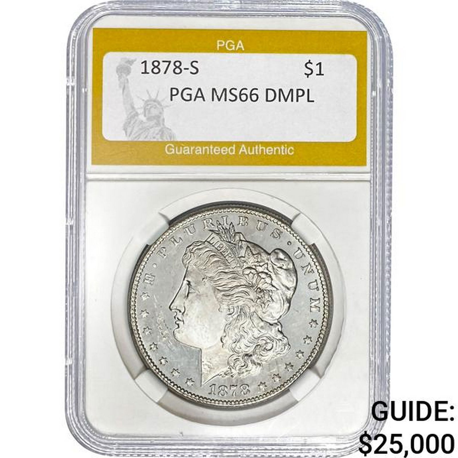 1878-S Morgan Dollar PGA MS66 DMPL (1 of 2)
