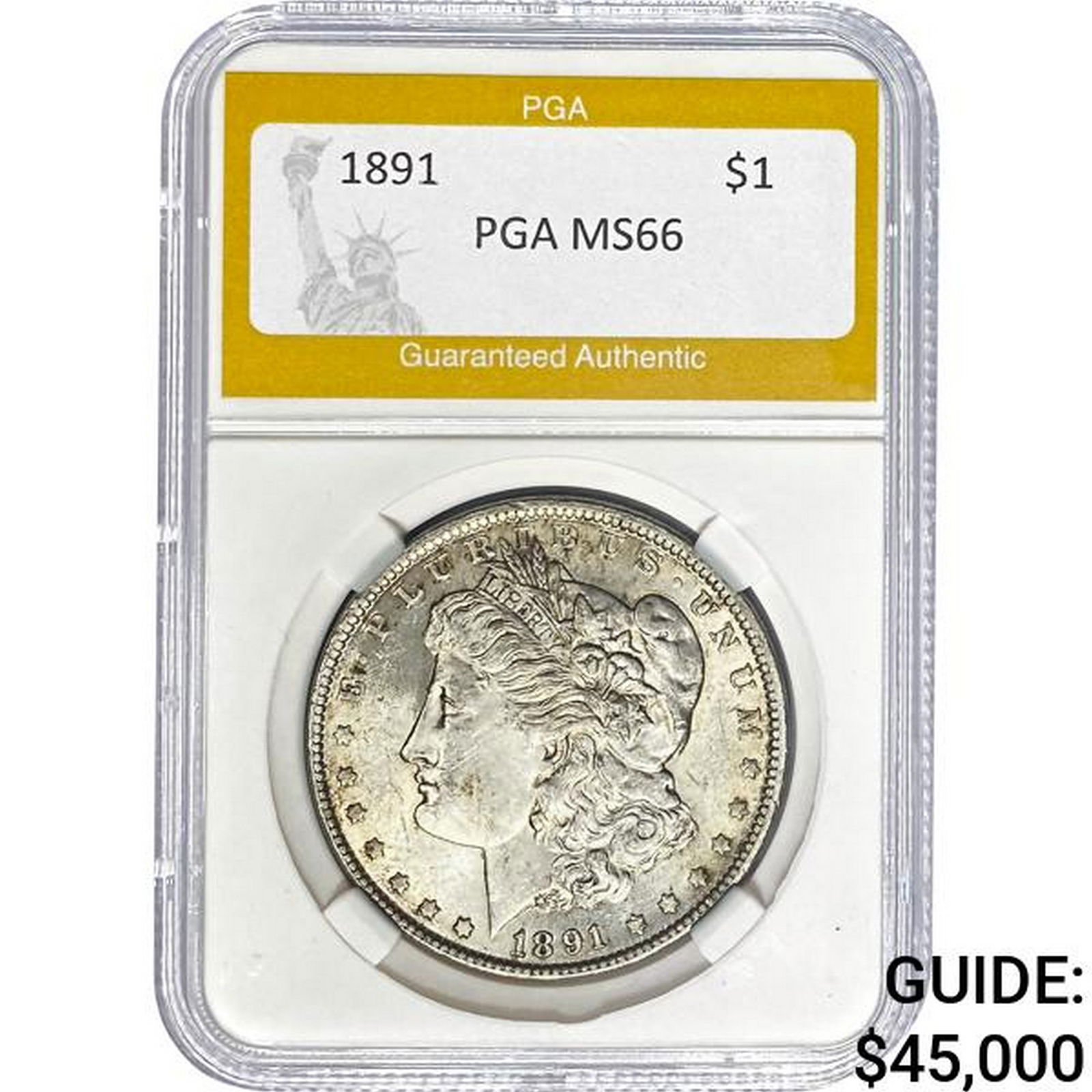 1891 Morgan Silver Dollar PGA MS66 (1 of 2)