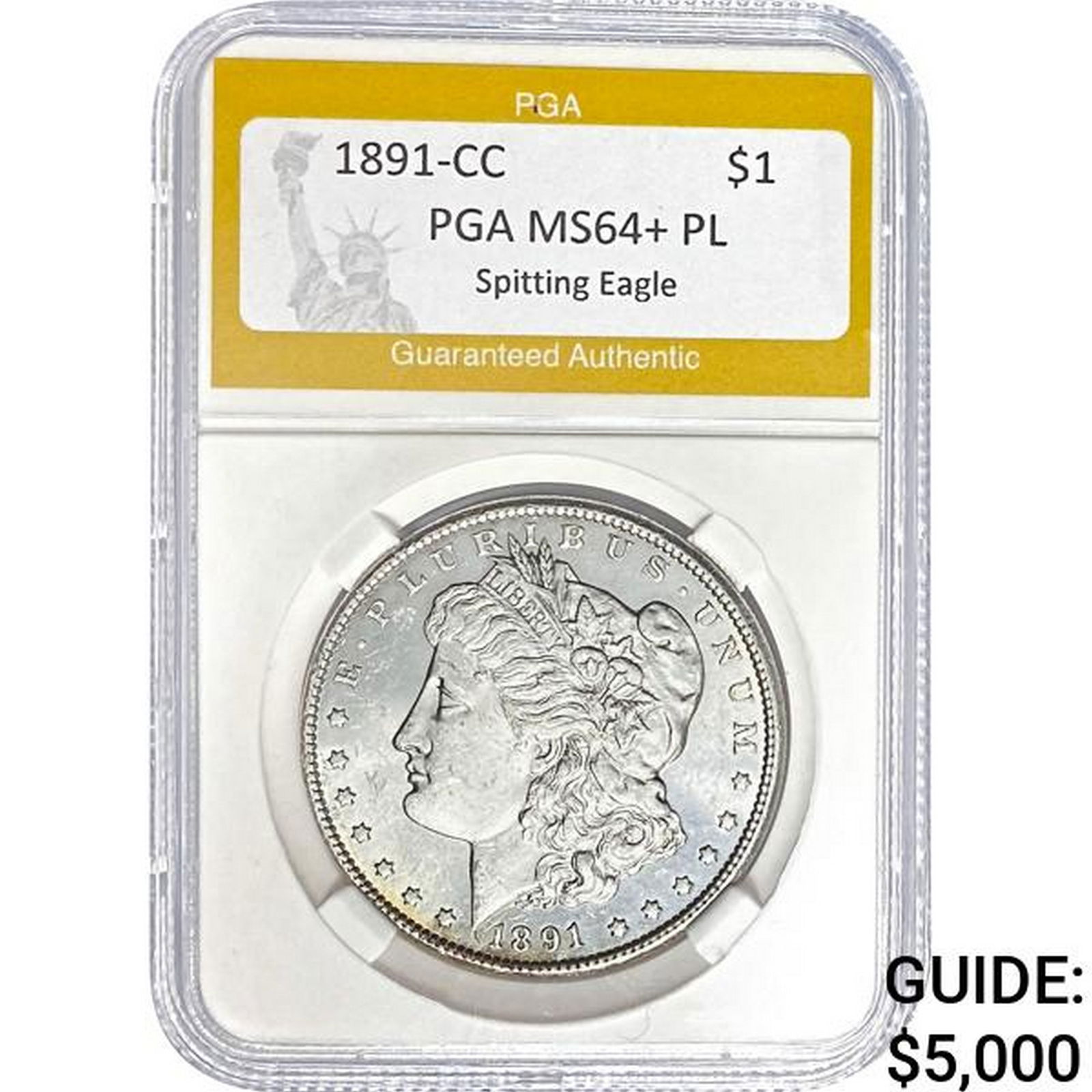 1891-CC Morgan Dollar PGA MS64+ PL (1 of 2)