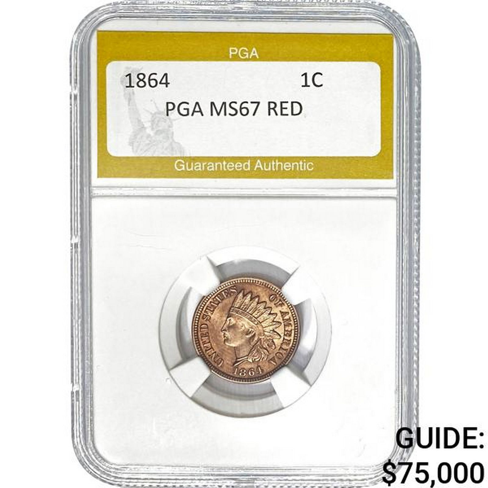 1864 Indian Head Cent PGA MS67 RED (1 of 2)
