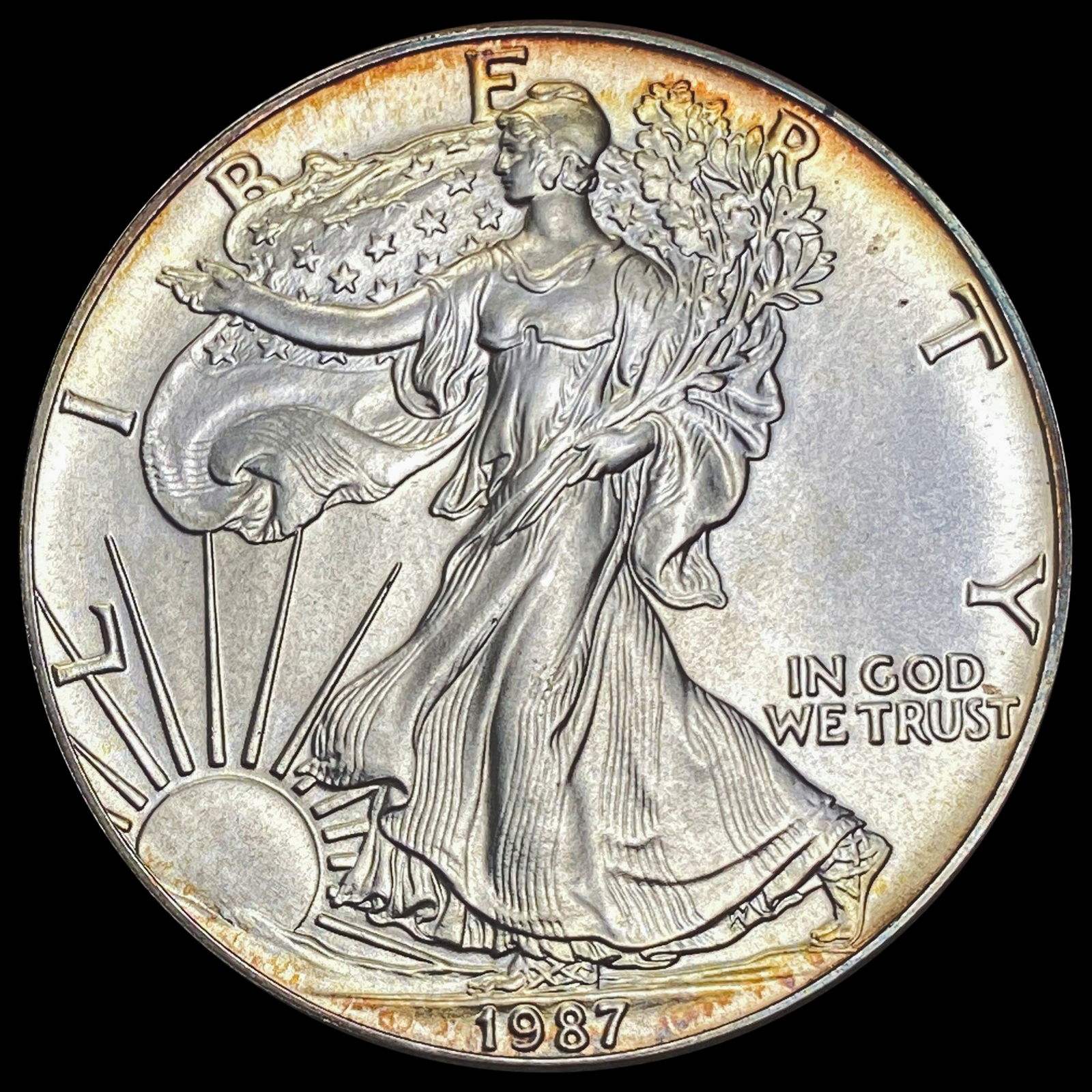 1987 American Silver Eagle SUPERB GEM BU (1 of 2)