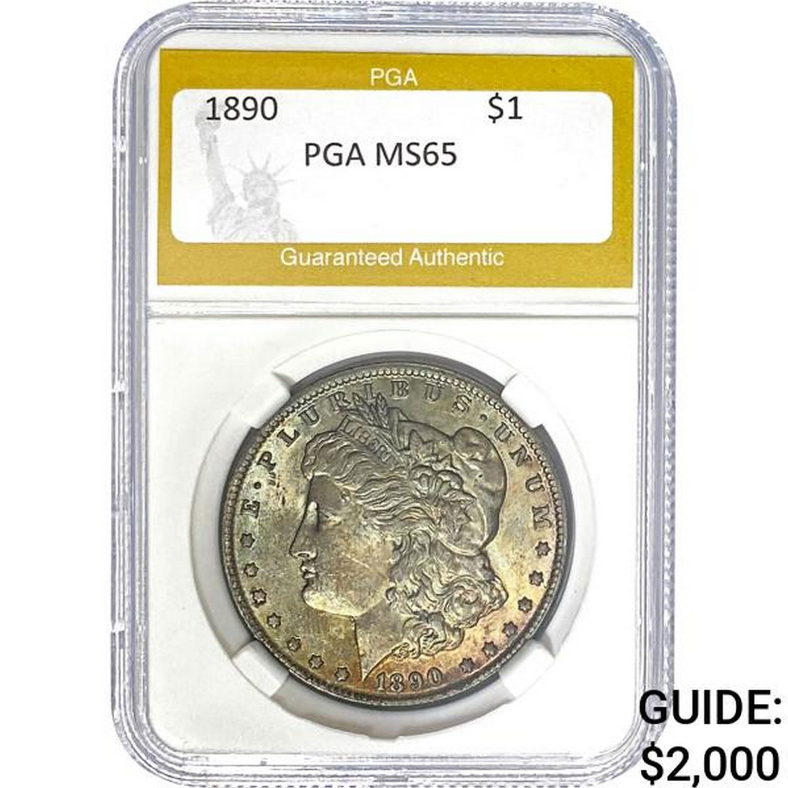 1890 Morgan Silver Dollar PGA MS65 (1 of 2)