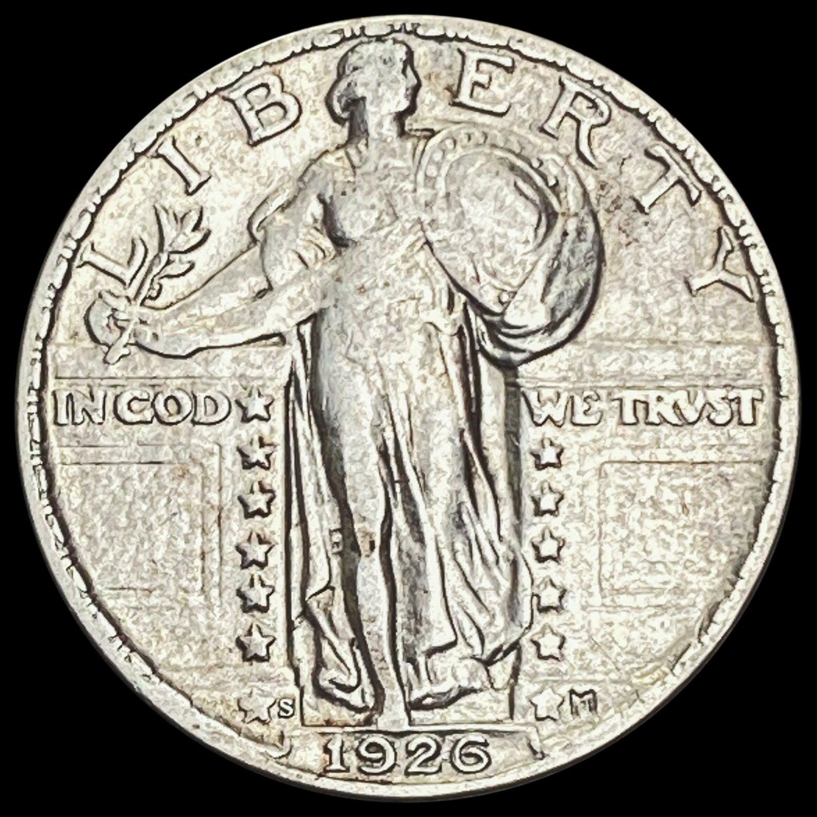 1926-S Standing Liberty Quarter CLOSELY UNCIRCULATED (1 of 2)