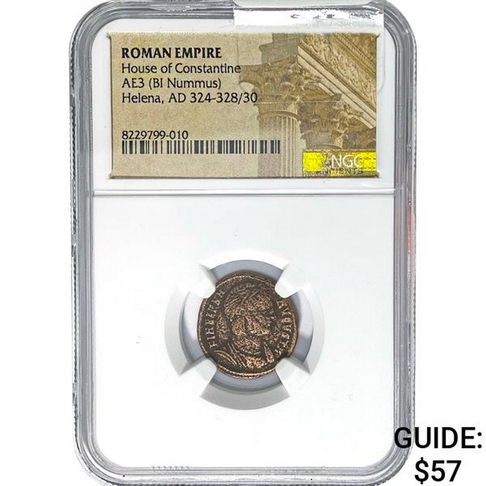 Roman Helena AD 324-328/30 AE3 BI Nummus: Roman Helena AD 324-328/30 AE3 BI Nummus
