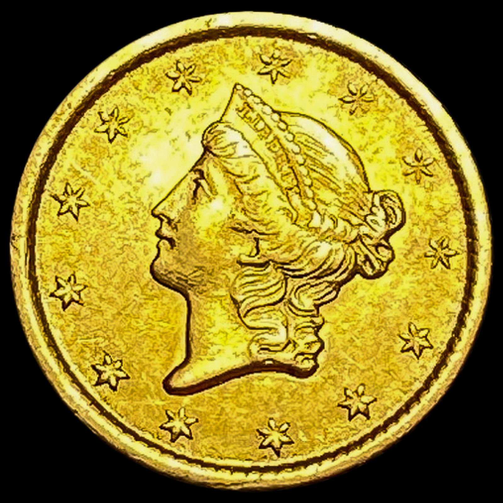1851-O Liberty Head Gold Dollar CLOSELY UNCIRCULATED (1 of 2)