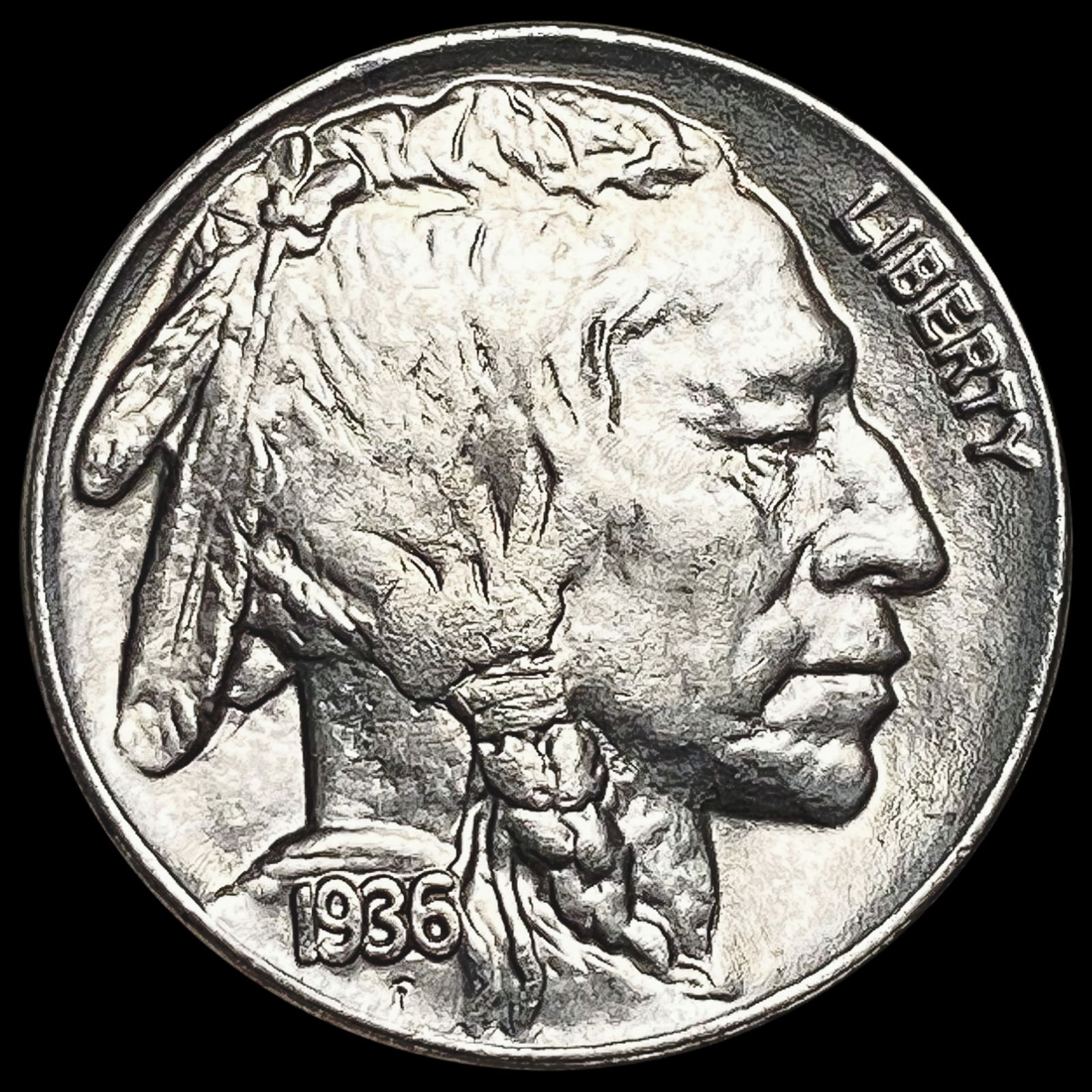 1936 Buffalo Nickel GEM BU (1 of 2)
