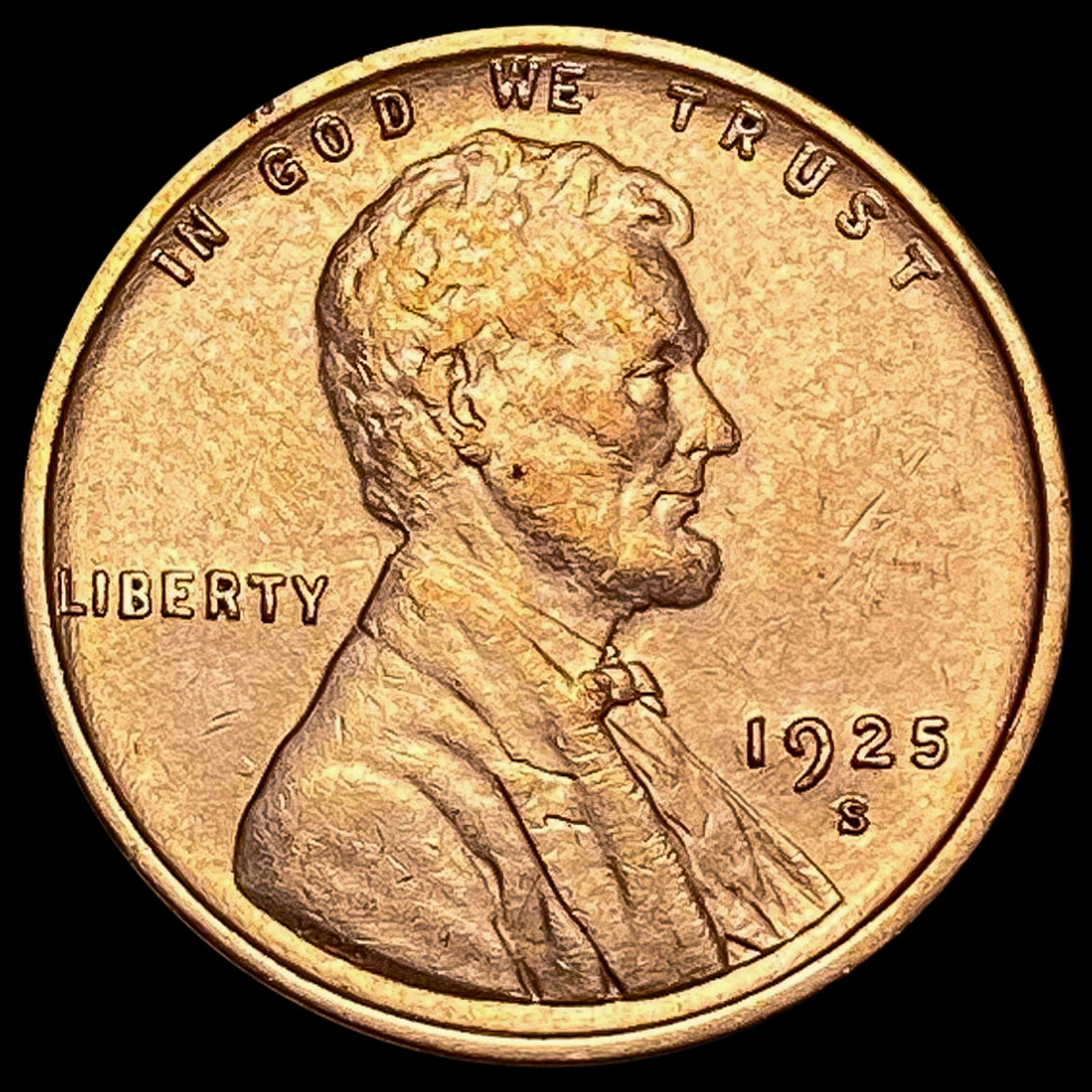1925-S Lincoln Wheat Cent UNCIRCULATED (1 of 2)