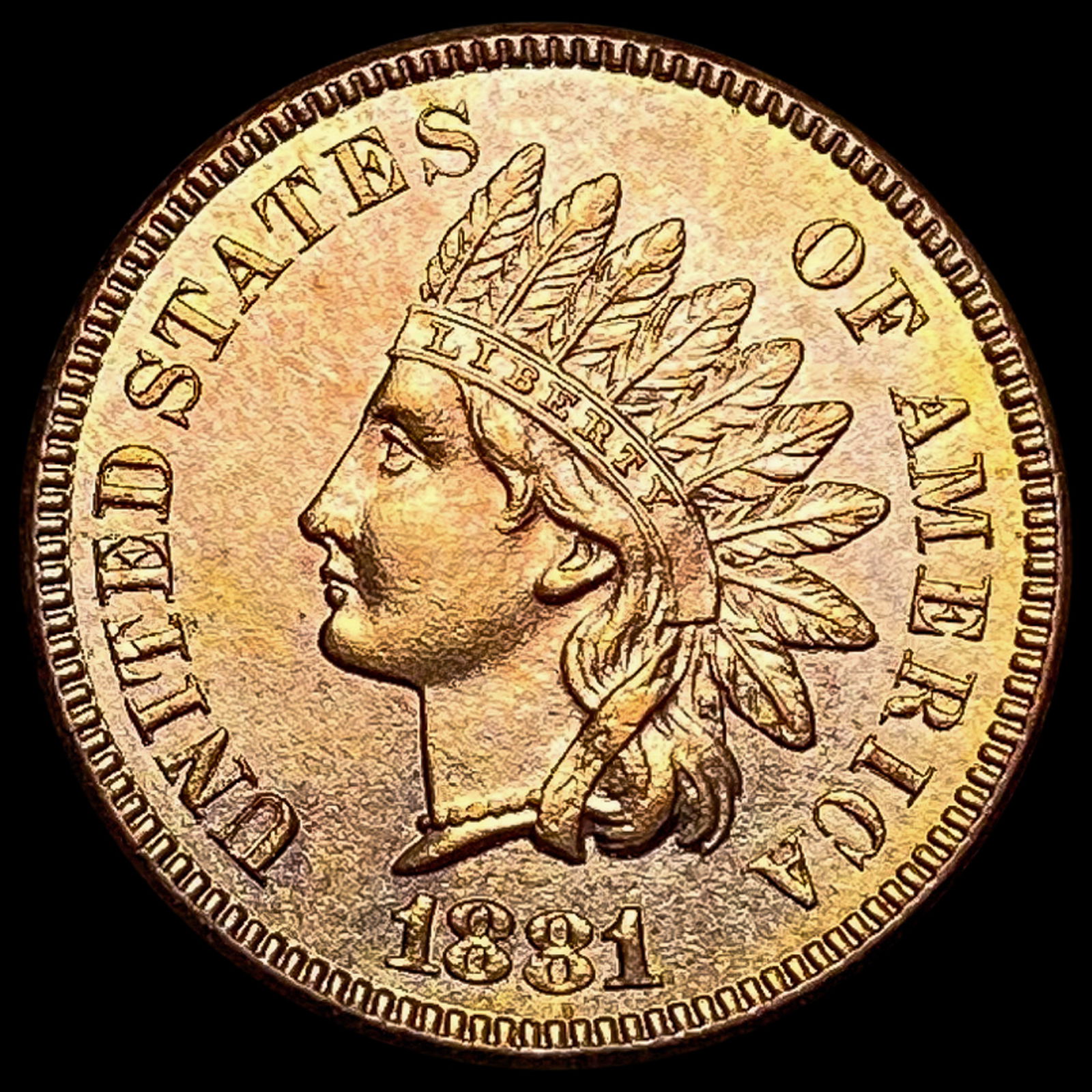 1881 Indian Head Cent UNCIRCULATED (1 of 2)