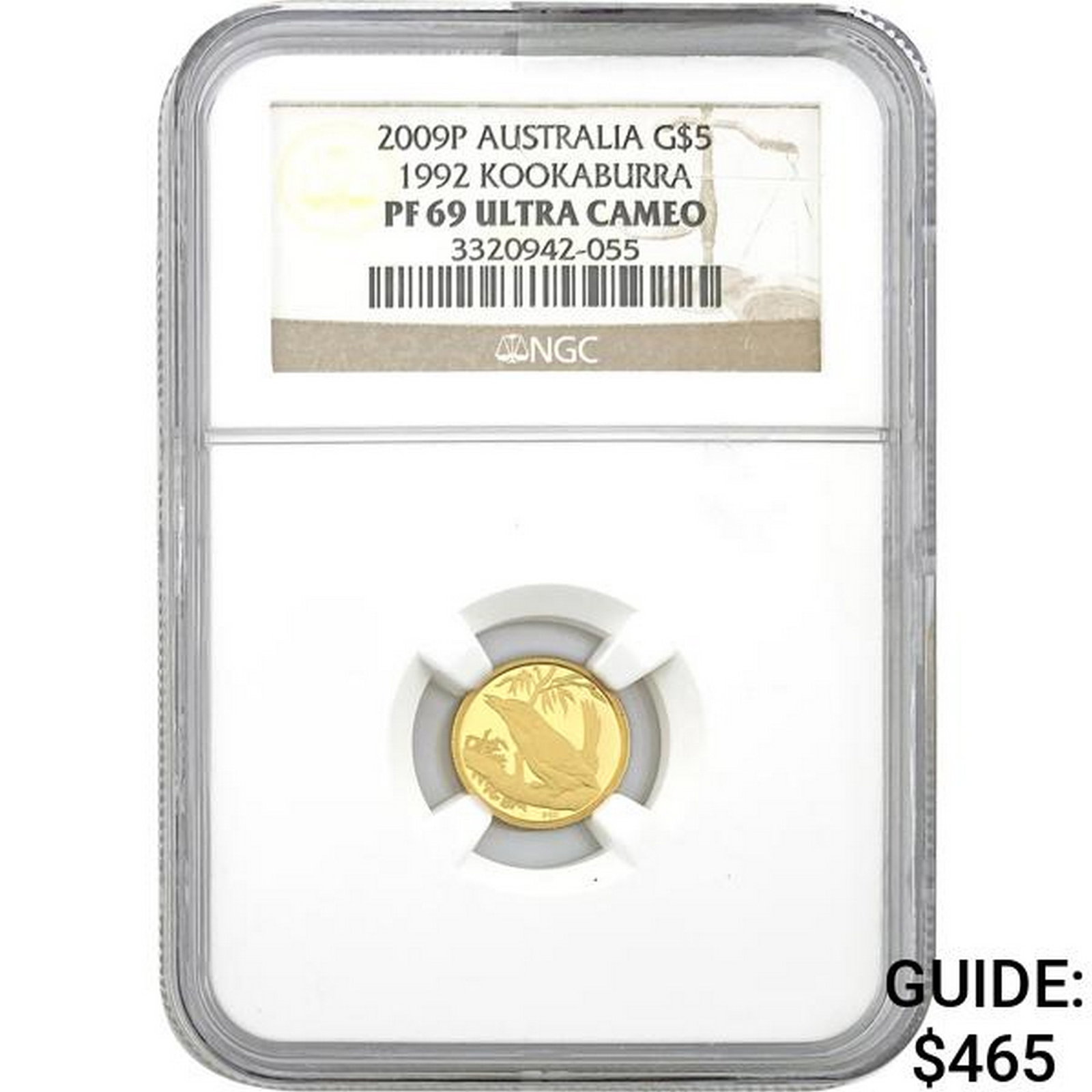 2009P Australia G$5 Kookaburra NGC PF69: 2009P Australia G$5 Kookaburra NGC PF69
