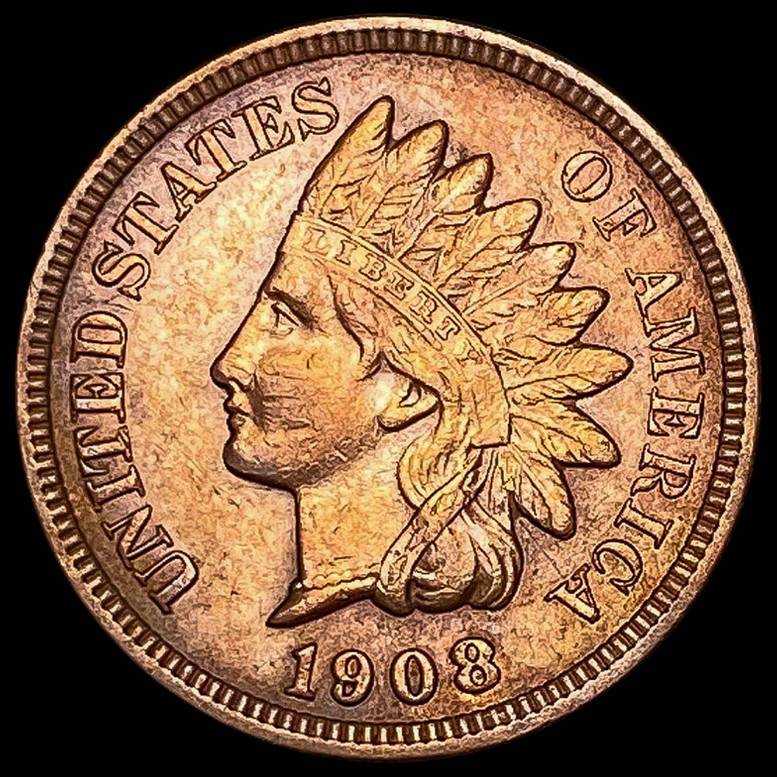 1908 Indian Head Cent UNCIRCULATED (1 of 2)