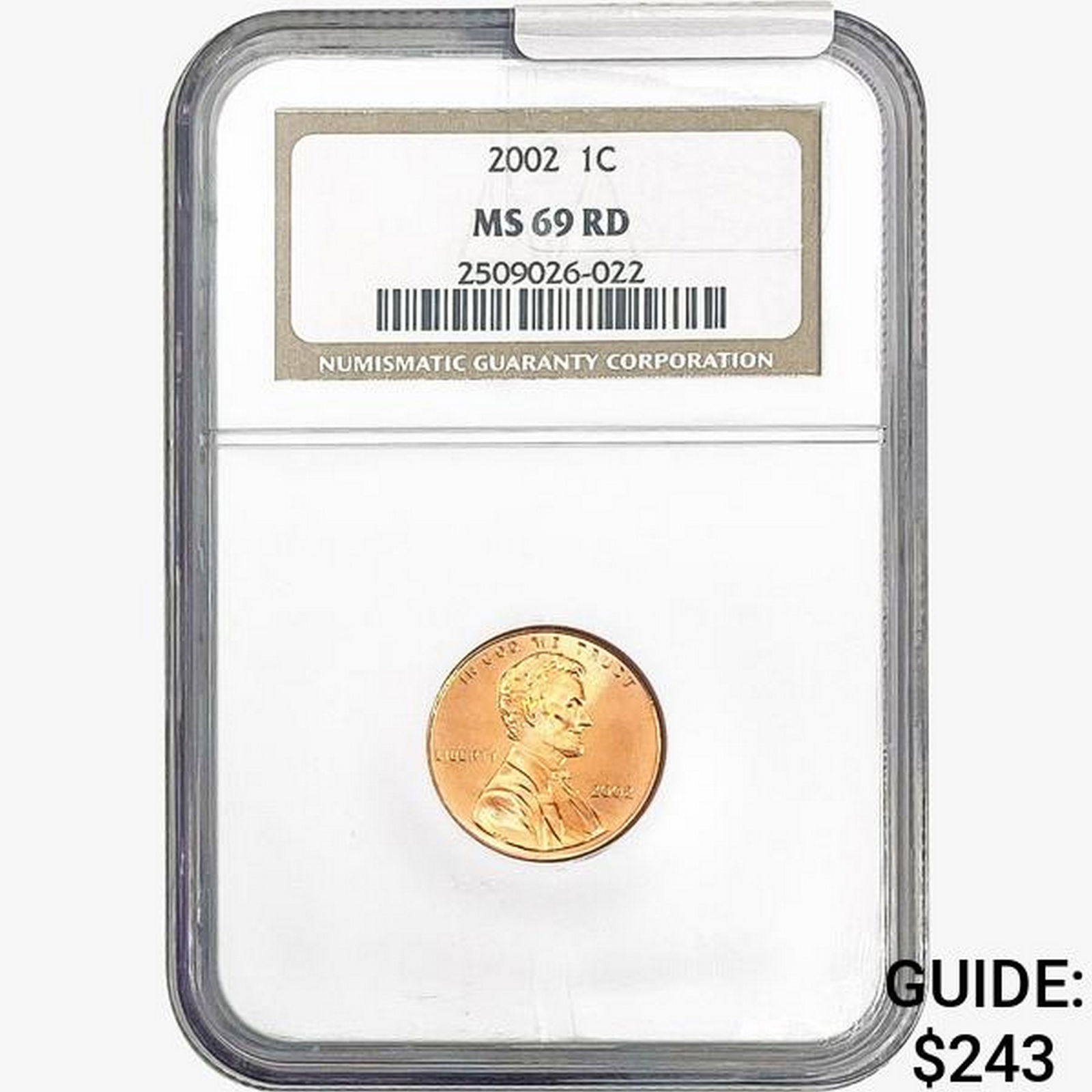 2002 Lincoln Memorial Cent NGC MS69 RD (1 of 2)