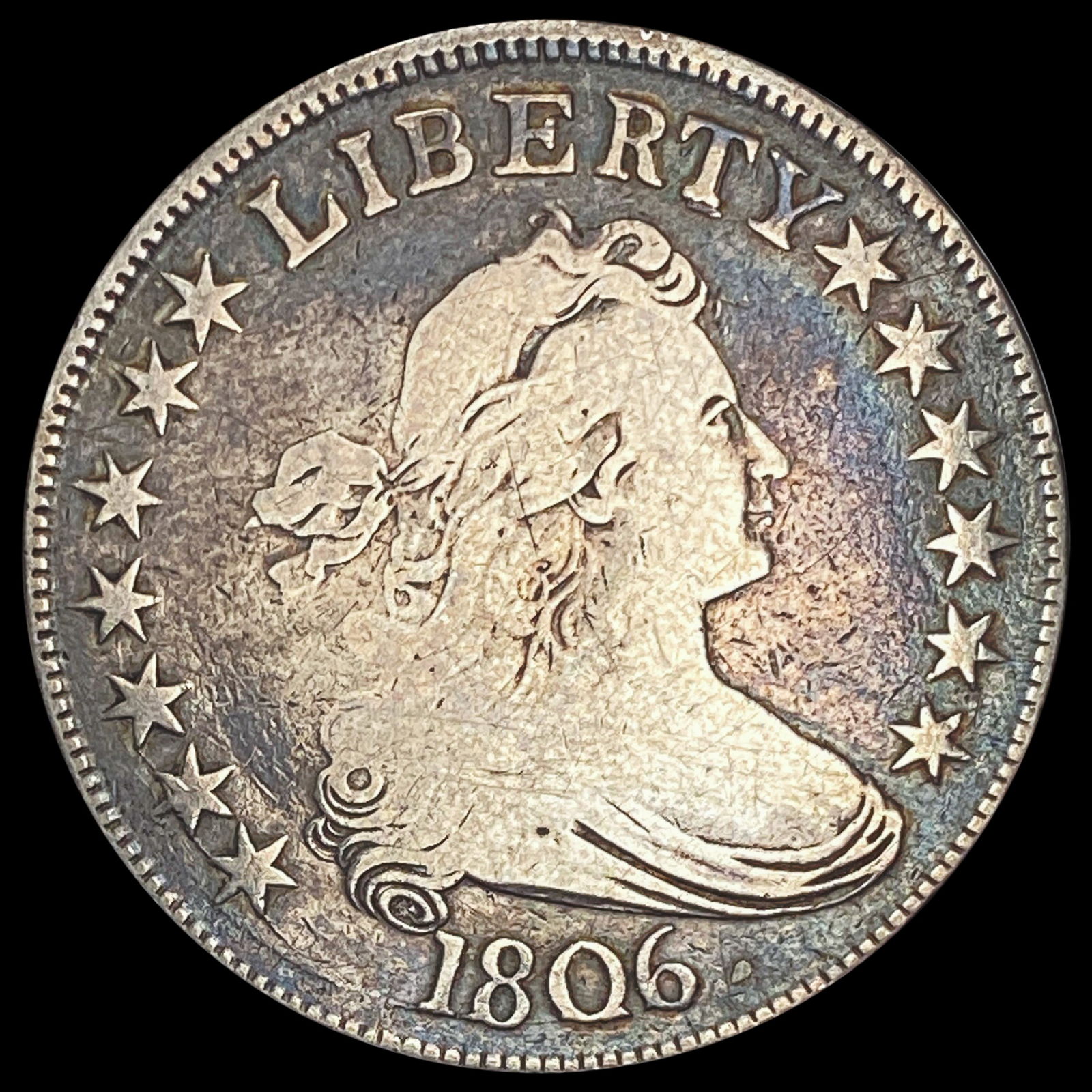 1806 Draped Bust Half Dollar LIGHTLY CIRCULATED (1 of 2)