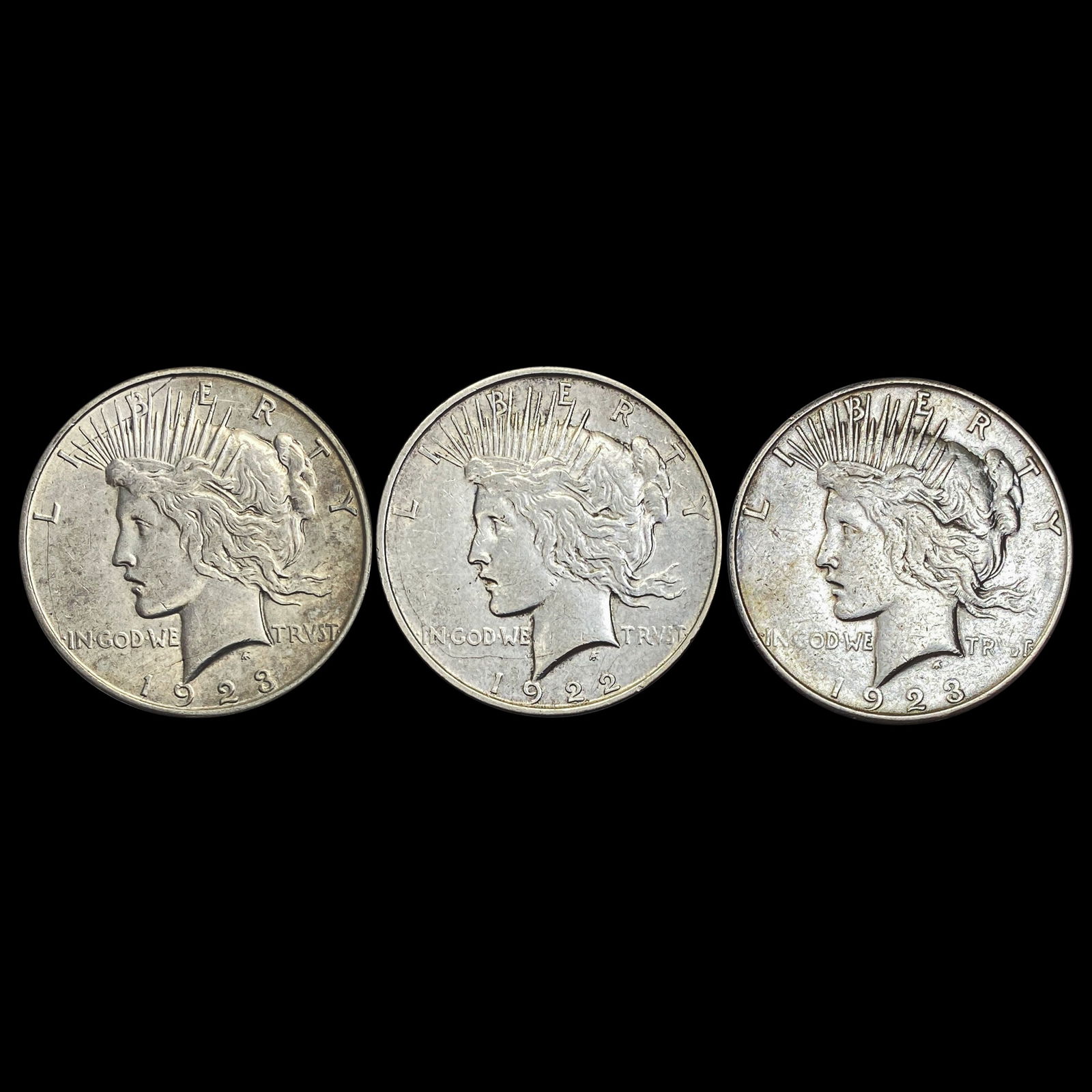 1923 Peace Dollar 1922 Peace Dollar 1923 HIGH GRADE (1 of 2)