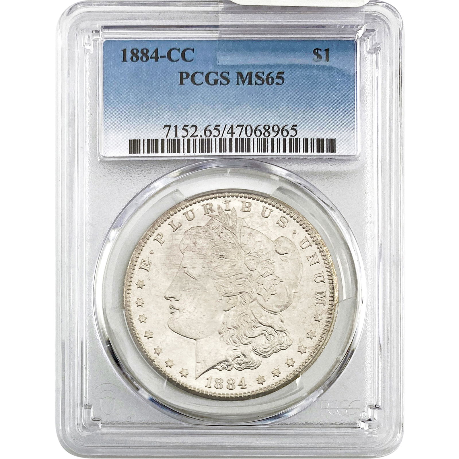 1884-CC Morgan Silver Dollar PCGS MS65 (1 of 2)