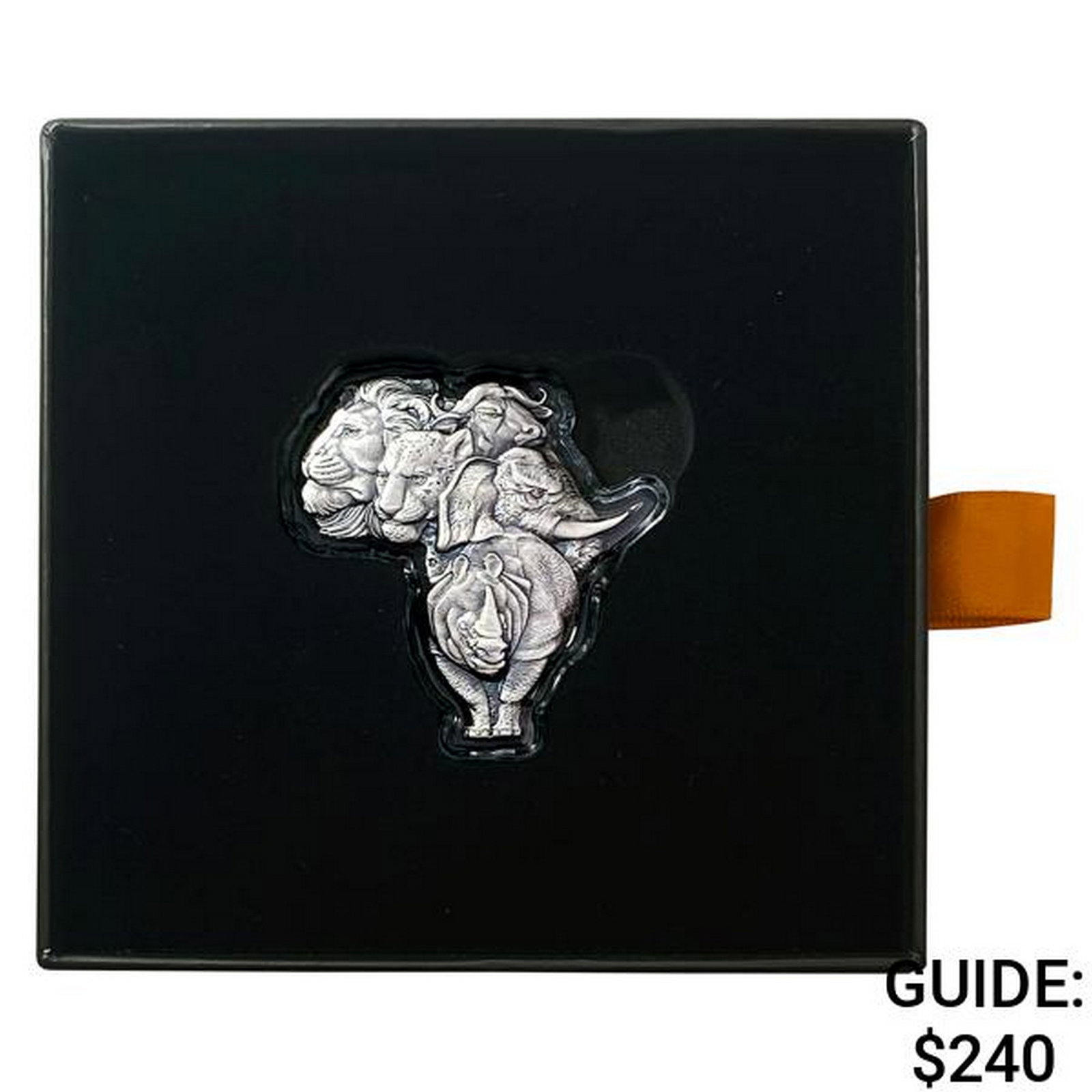 2022 Big 5 Africa High Relief Silver 1oz 5000 Francs Coin: 2022 Big 5 Africa High Relief Silver 1oz 5000 Francs Coin
