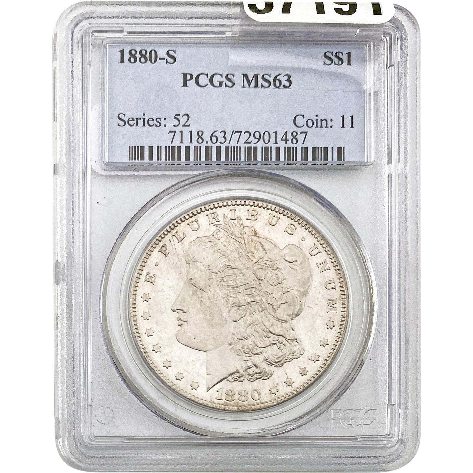 1880-S Morgan Silver Dollar PCGS MS63 (1 of 2)