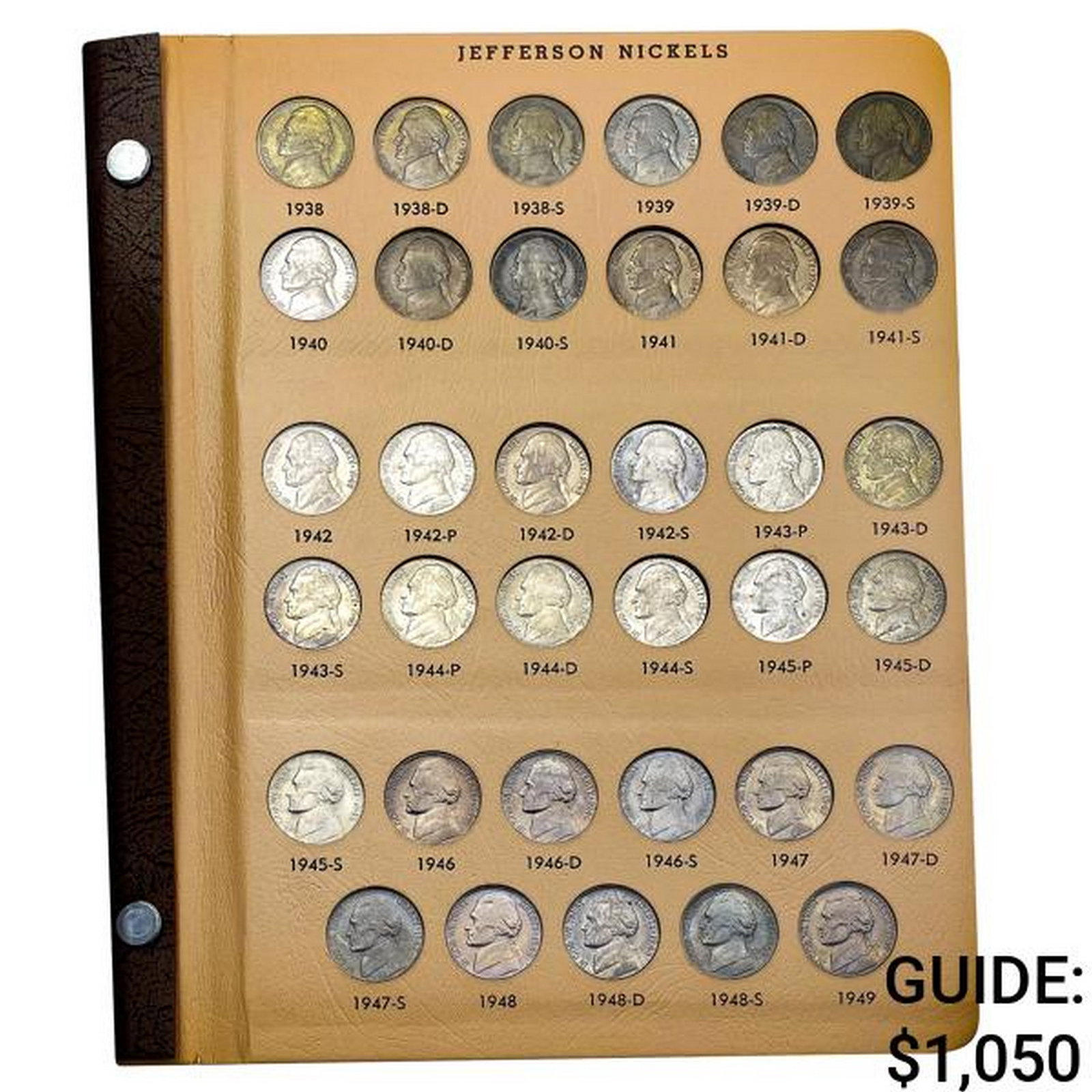 1938-2005 BU Jefferson Album [154 Coins]: 1938-2005 BU Jefferson Album [154 Coins]