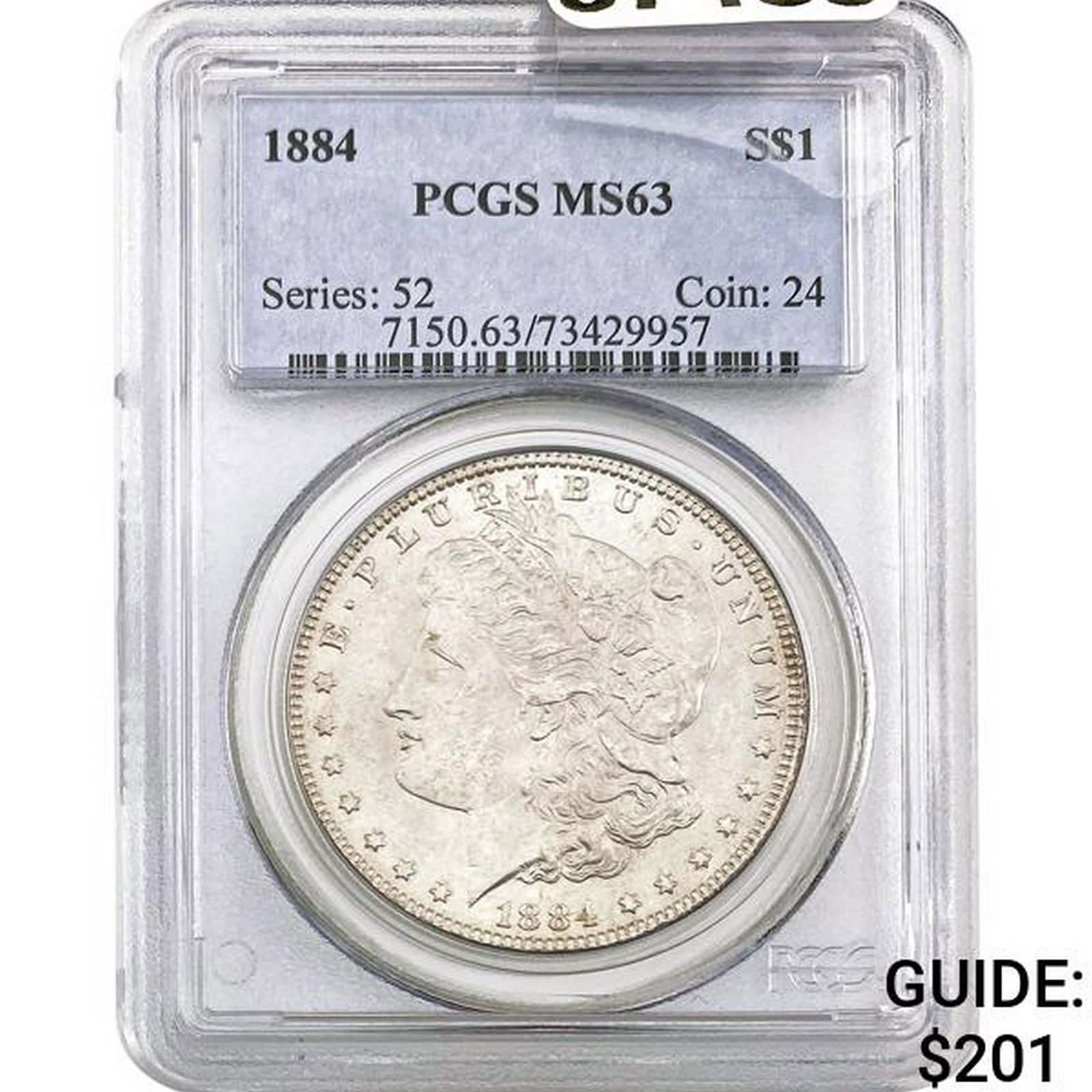 1884 Morgan Silver Dollar PCGS MS63 (1 of 2)