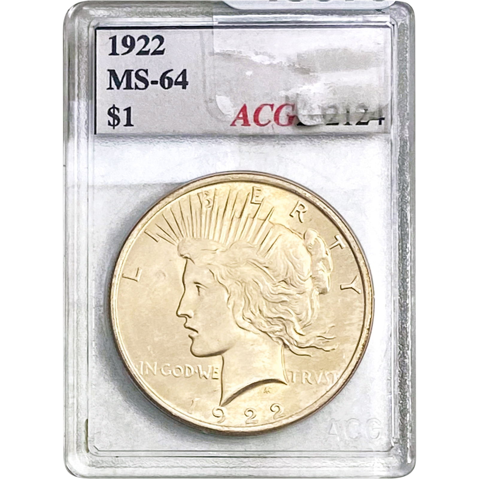 1922 Peace Dollar ACG MS-64 (1 of 2)