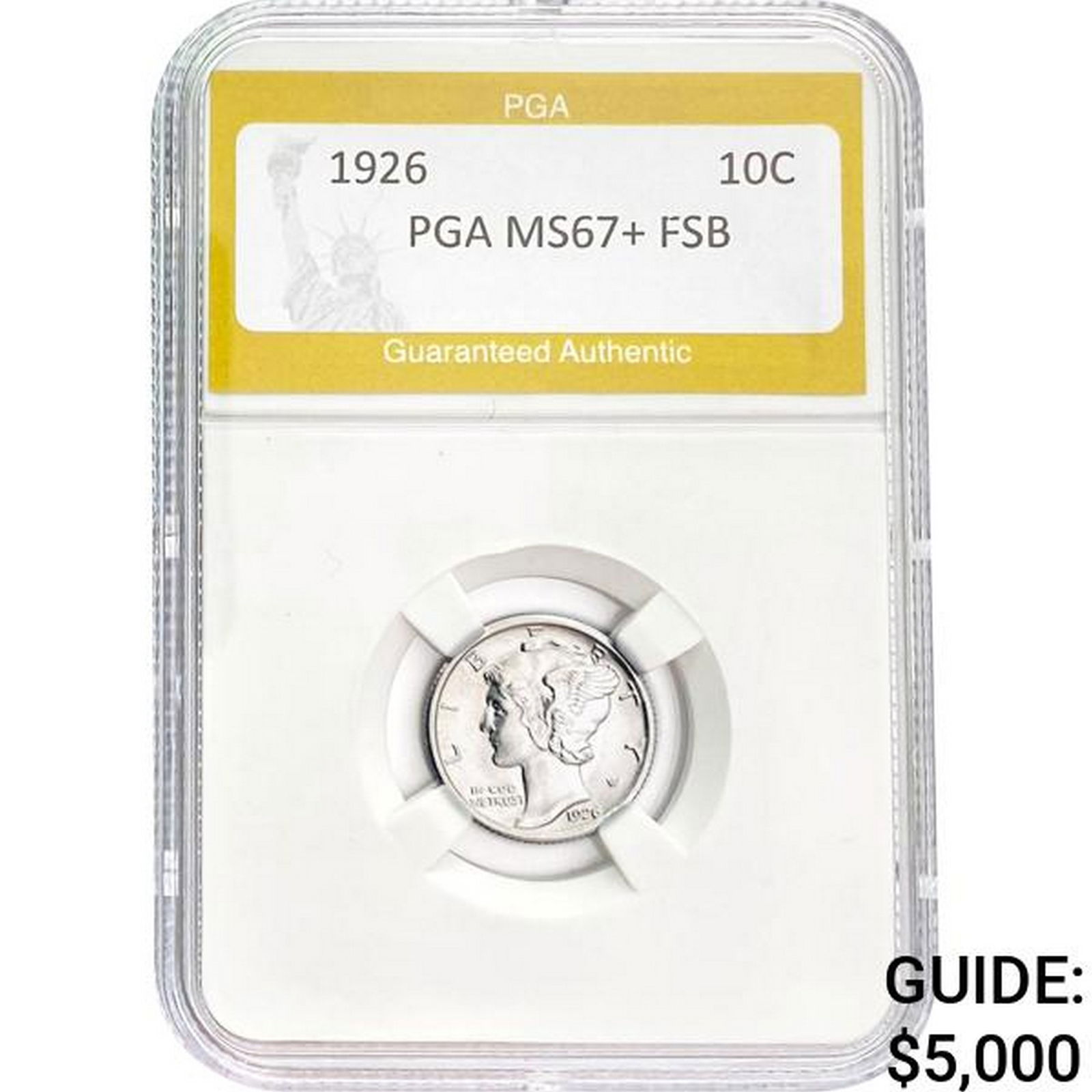 1926 Mercury Dime PGA MS67+ FSB (1 of 2)