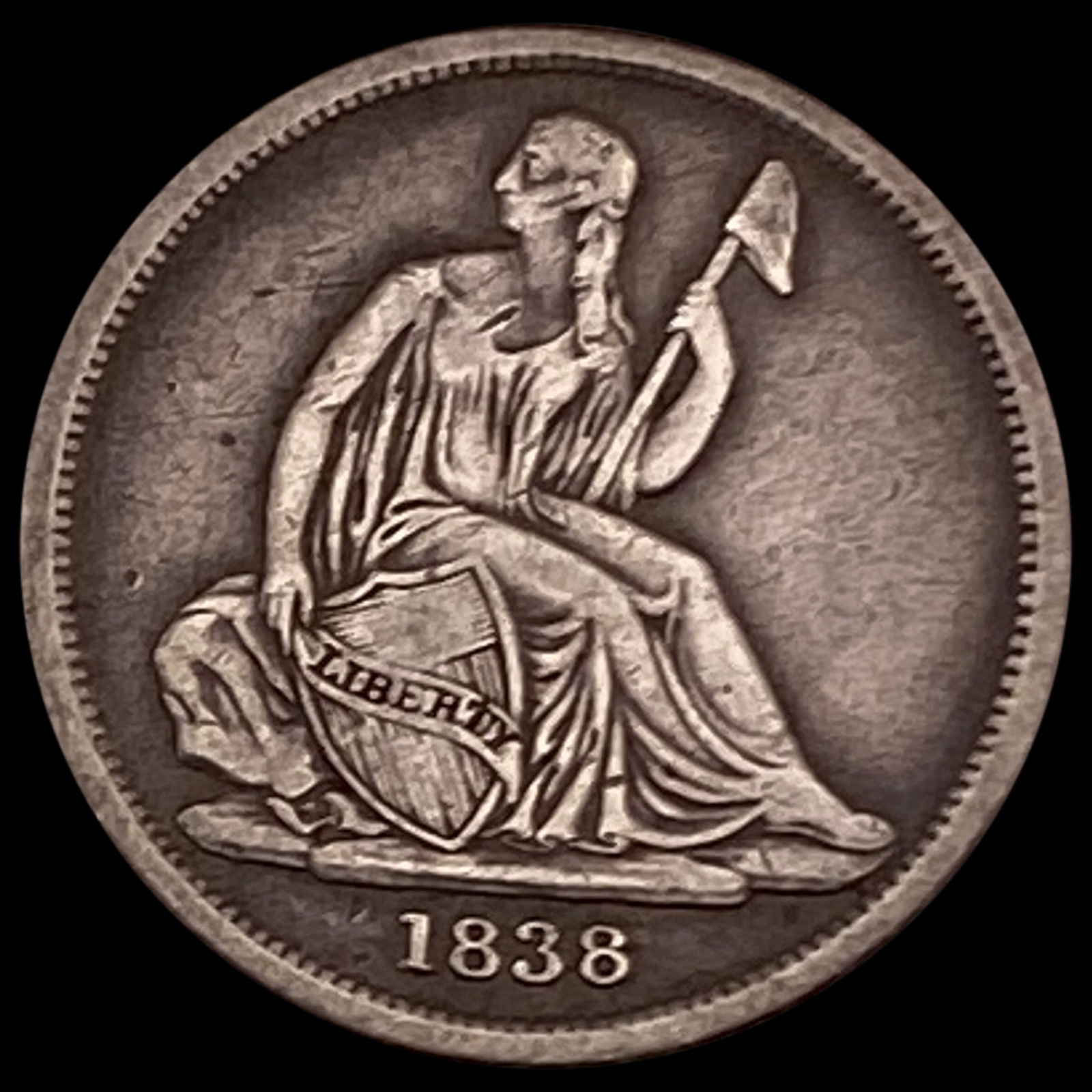 1838-O Seated Liberty Dime LIGHTLY CIRCULATED (1 of 2)