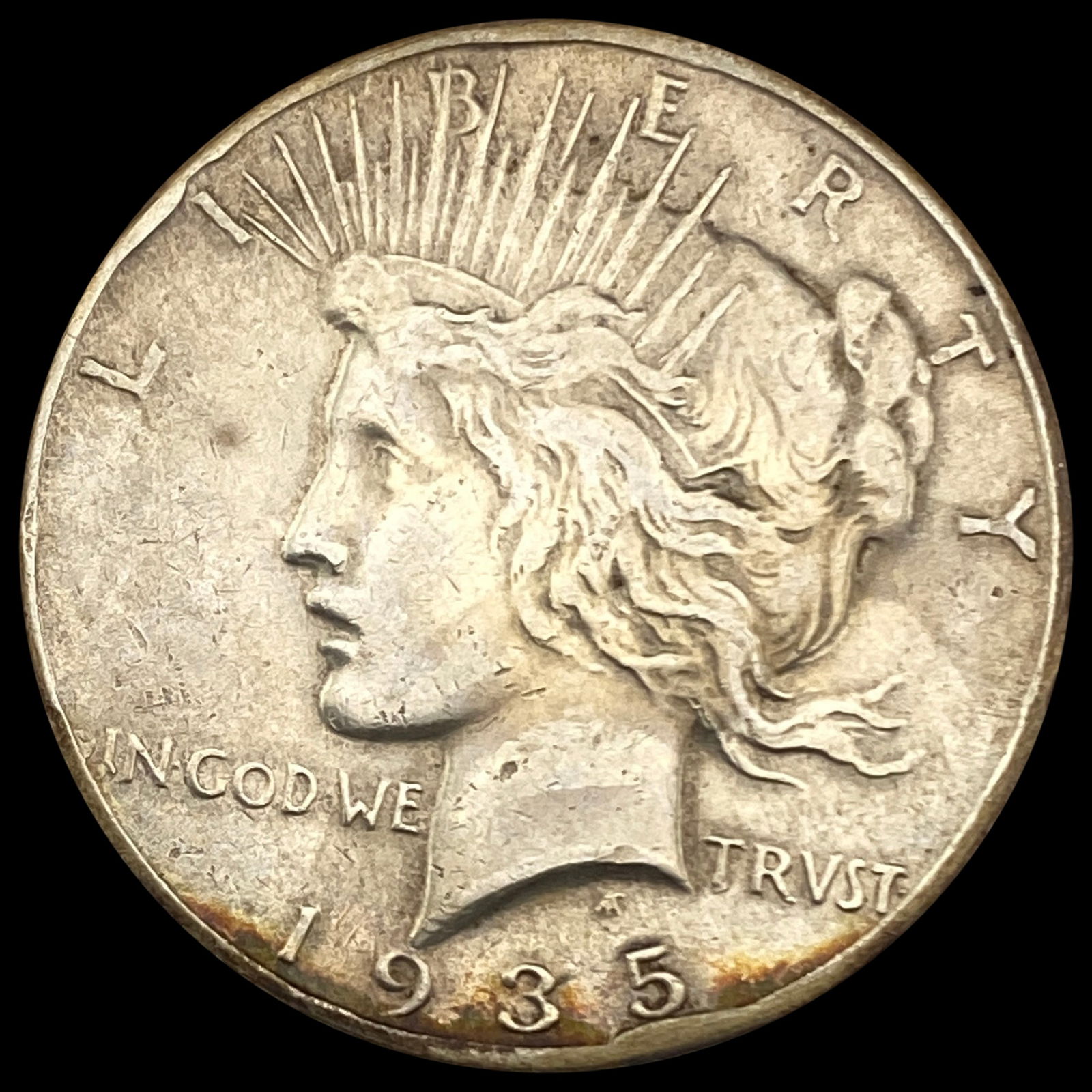 1935 Peace Silver Dollar CLOSELY UNCIRCULATED (1 of 2)