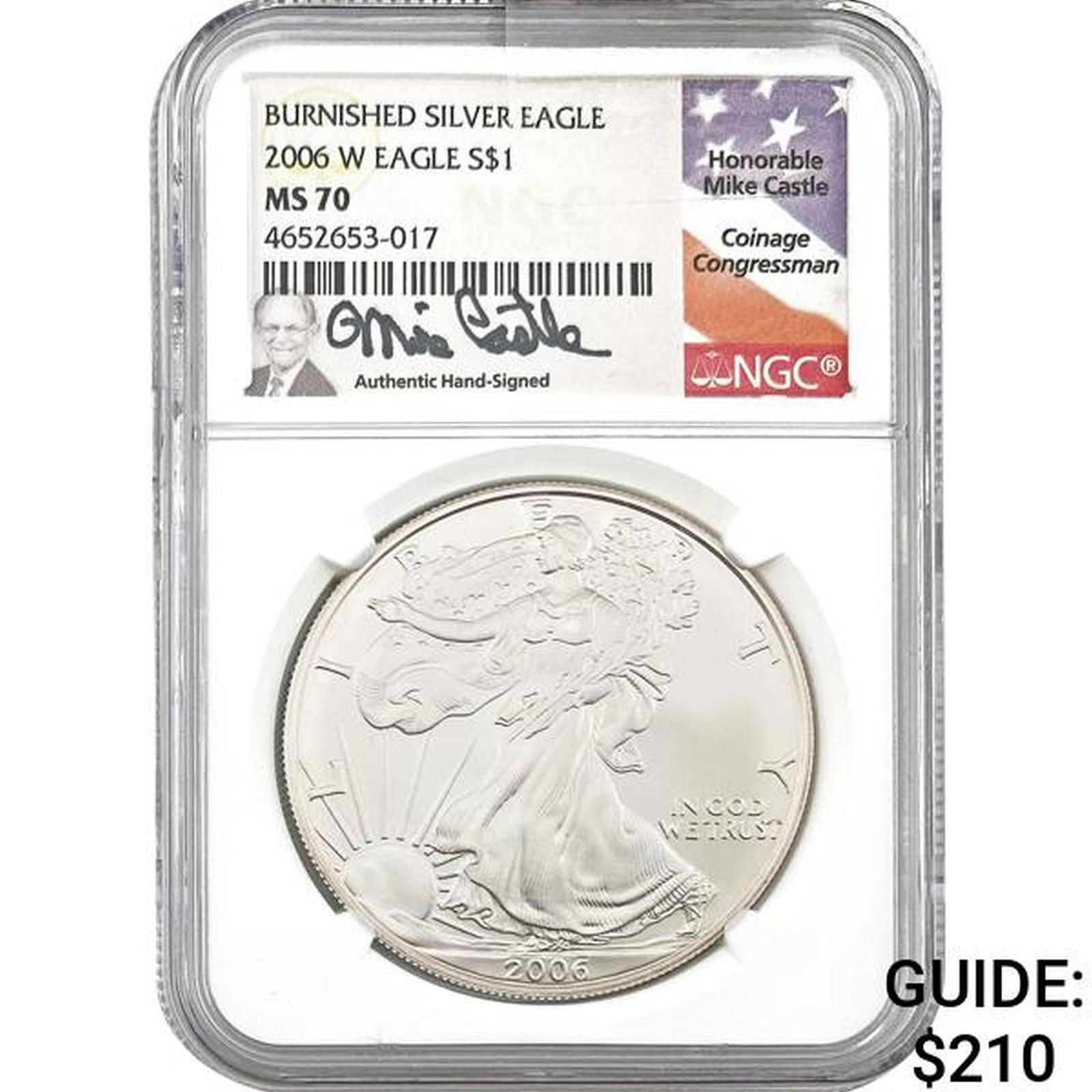 2006-W Burnished Silver Eagle NGC MS70 (1 of 2)
