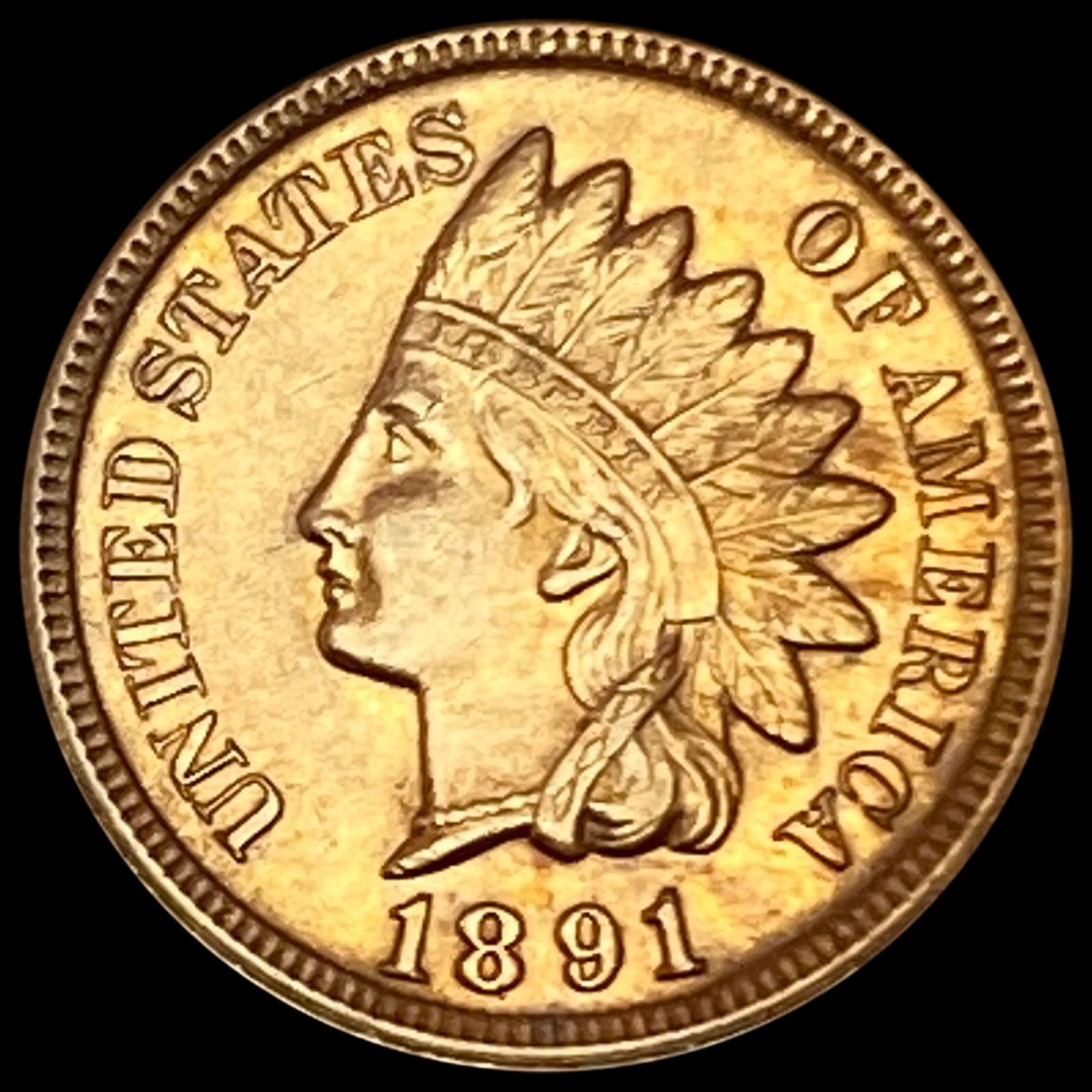1891 Indian Head Cent UNCIRCULATED (1 of 2)