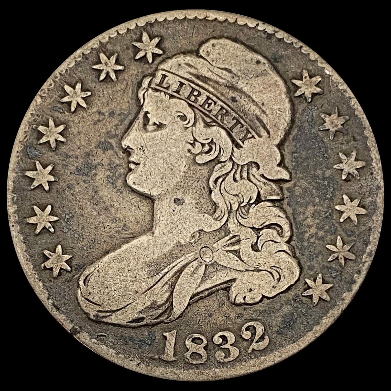 1832 Capped Bust Half Dollar NICELY CIRCULATED: 1832 Capped Bust Half Dollar NICELY CIRCULATED