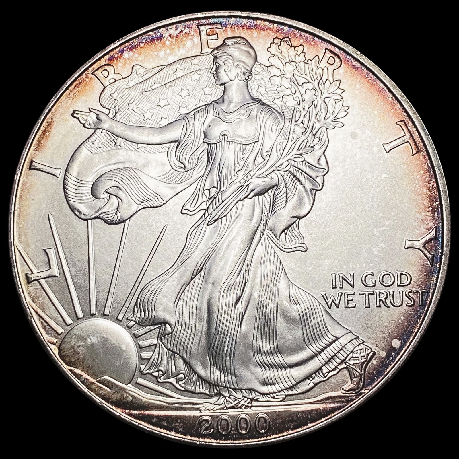 2000 American Silver Eagle GEM BU (1 of 2)