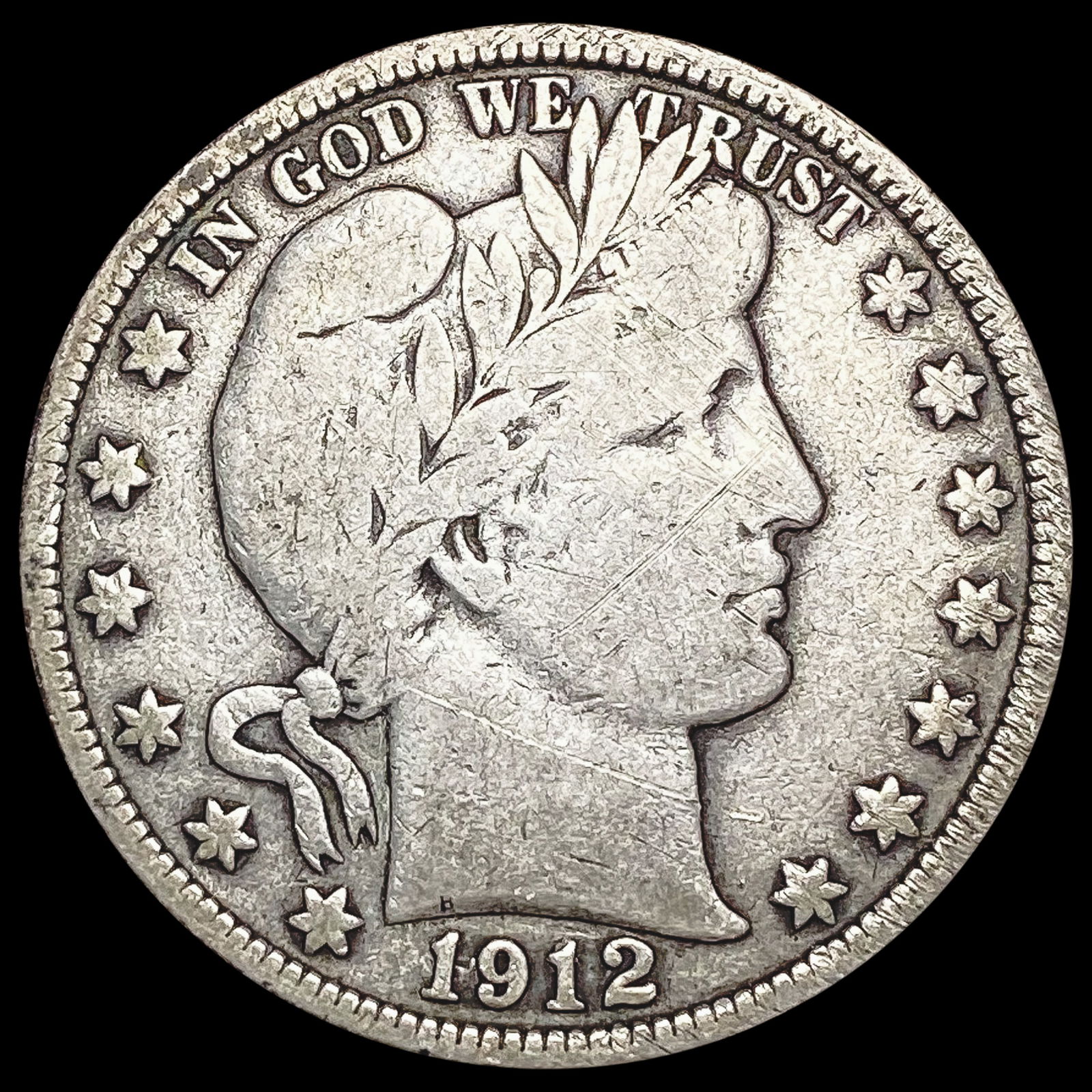 1912 Barber Half Dollar NICELY CIRCULATED (1 of 2)