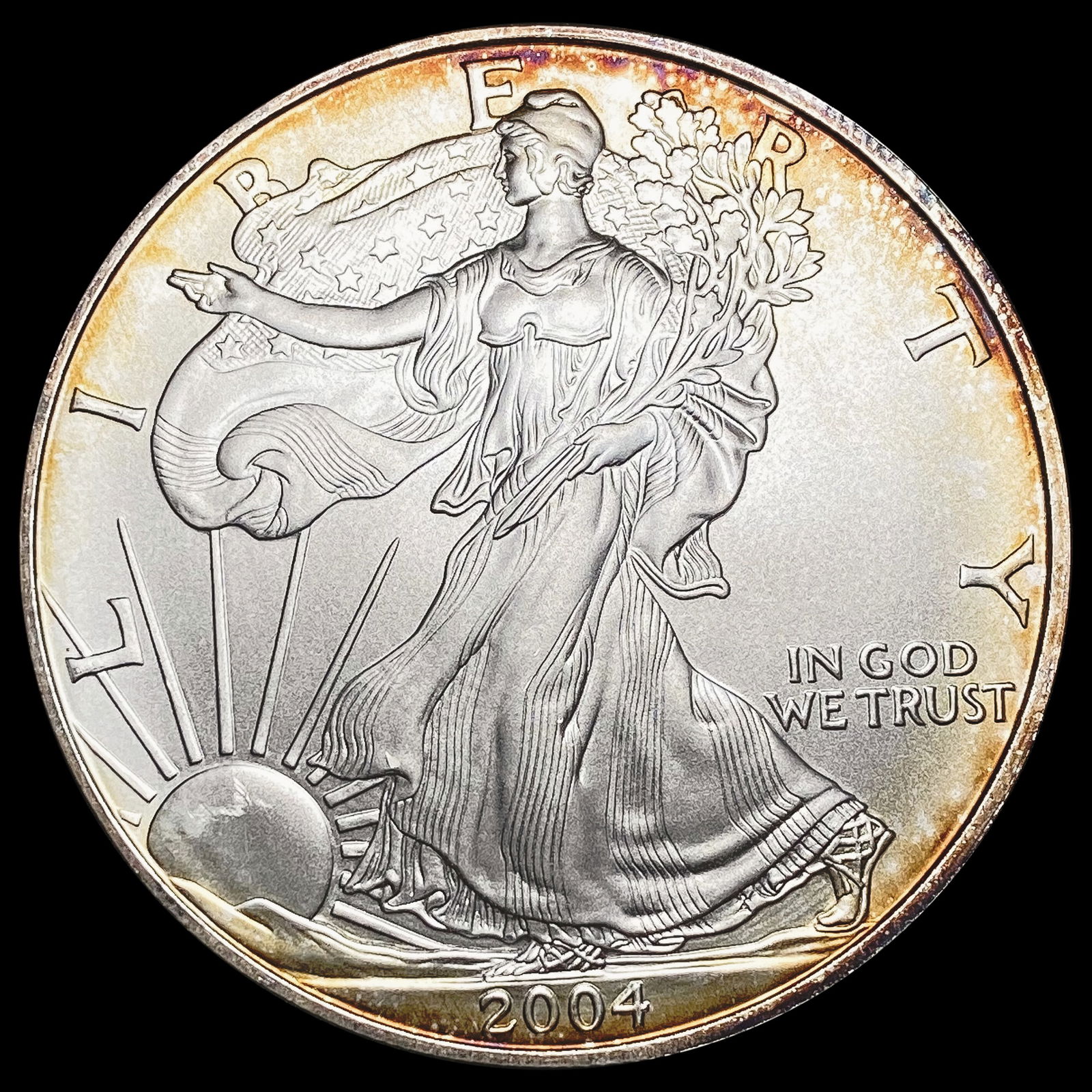 2004 American Silver Eagle GEM BU (1 of 2)