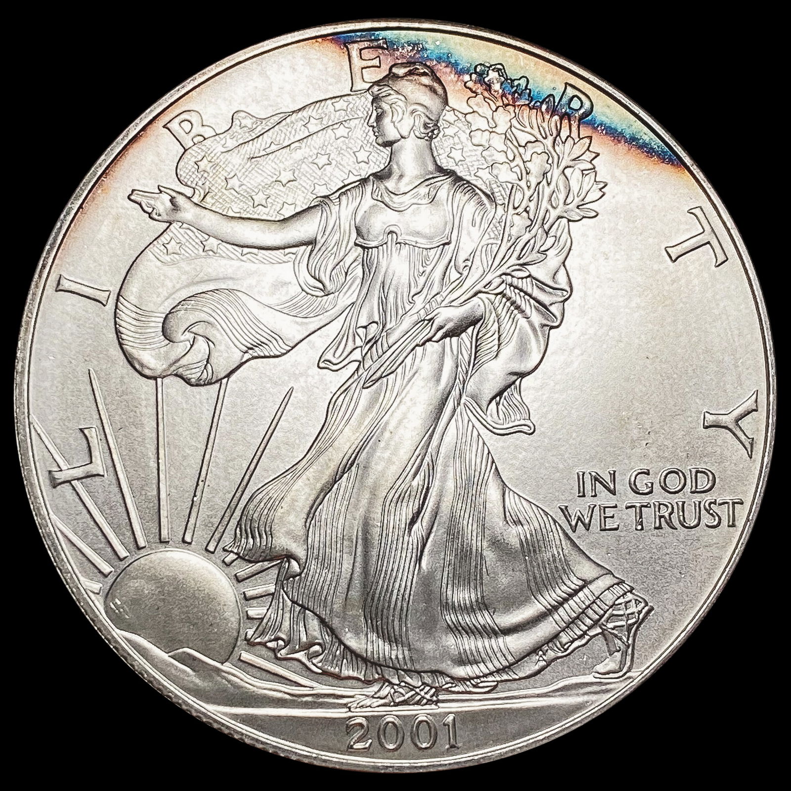 2001 American Silver Eagle GEM BU (1 of 2)
