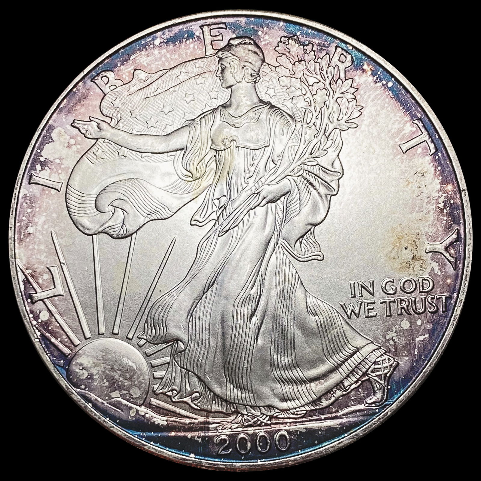 2000 American Silver Eagle Dollar GEM BU (1 of 2)