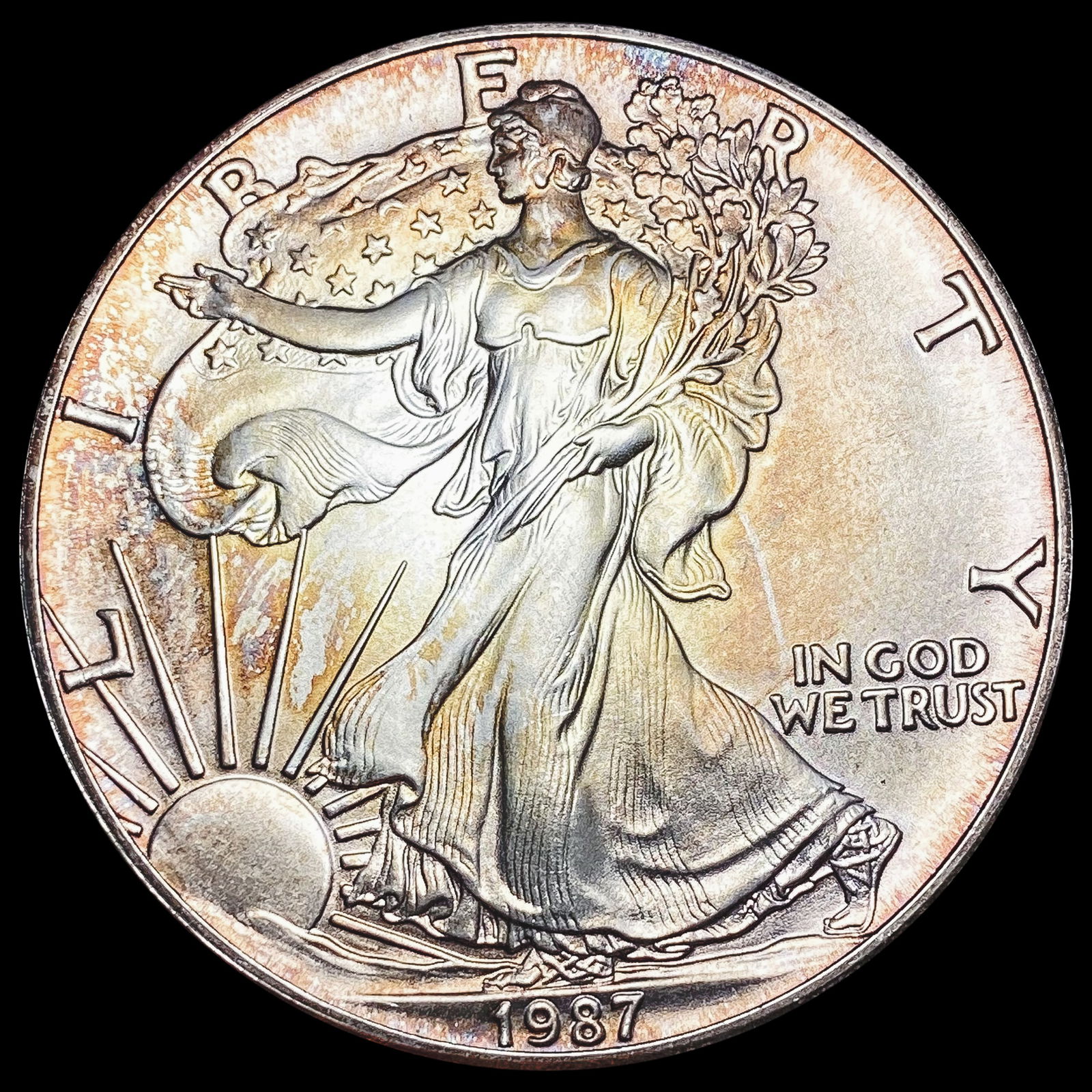 1987 American Silver Eagle SUPERB GEM BU (1 of 2)