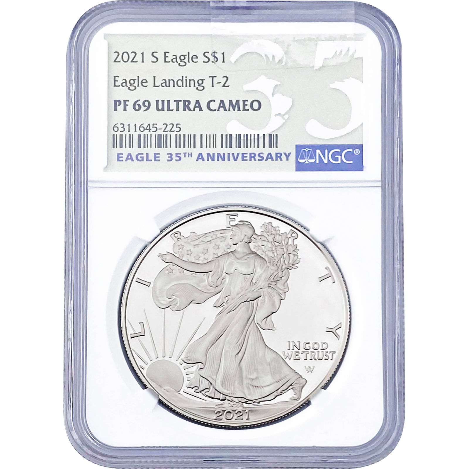 2021-S American Silver Eagle NGC PF69 UC (1 of 2)