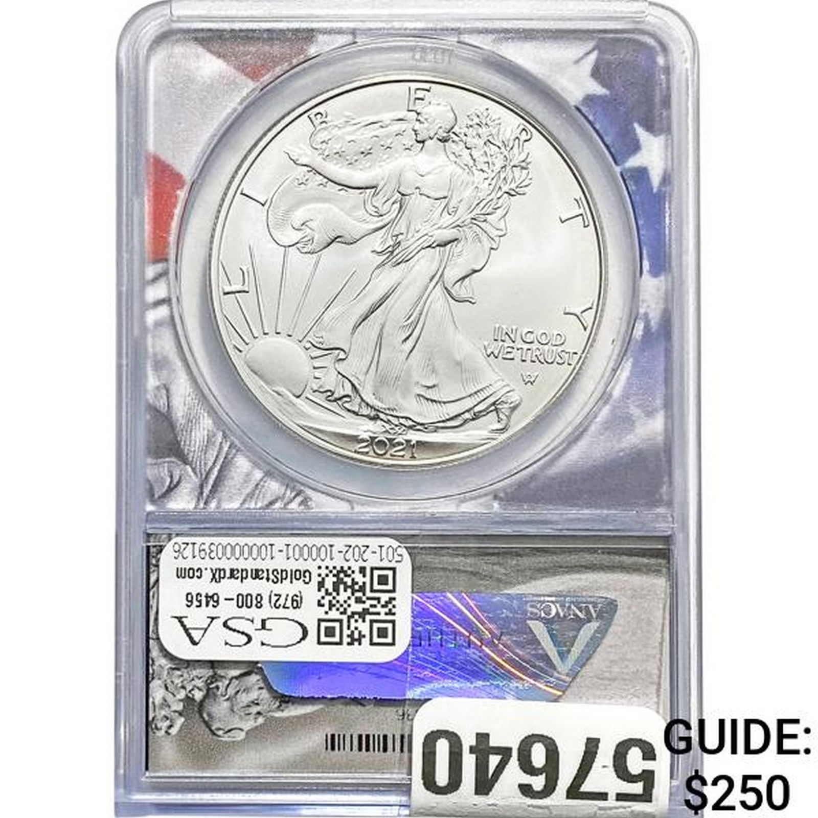 2021-W Silver Eagle Type II ANACS MS70 (1 of 2)