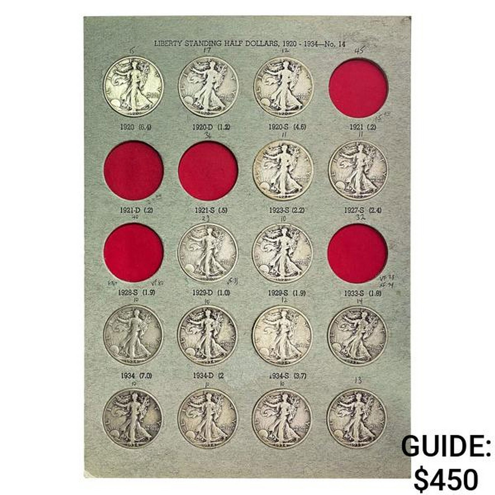 1920-1934 Walking Liberty Half Dollar Set [15 Coins] (1 of 2)