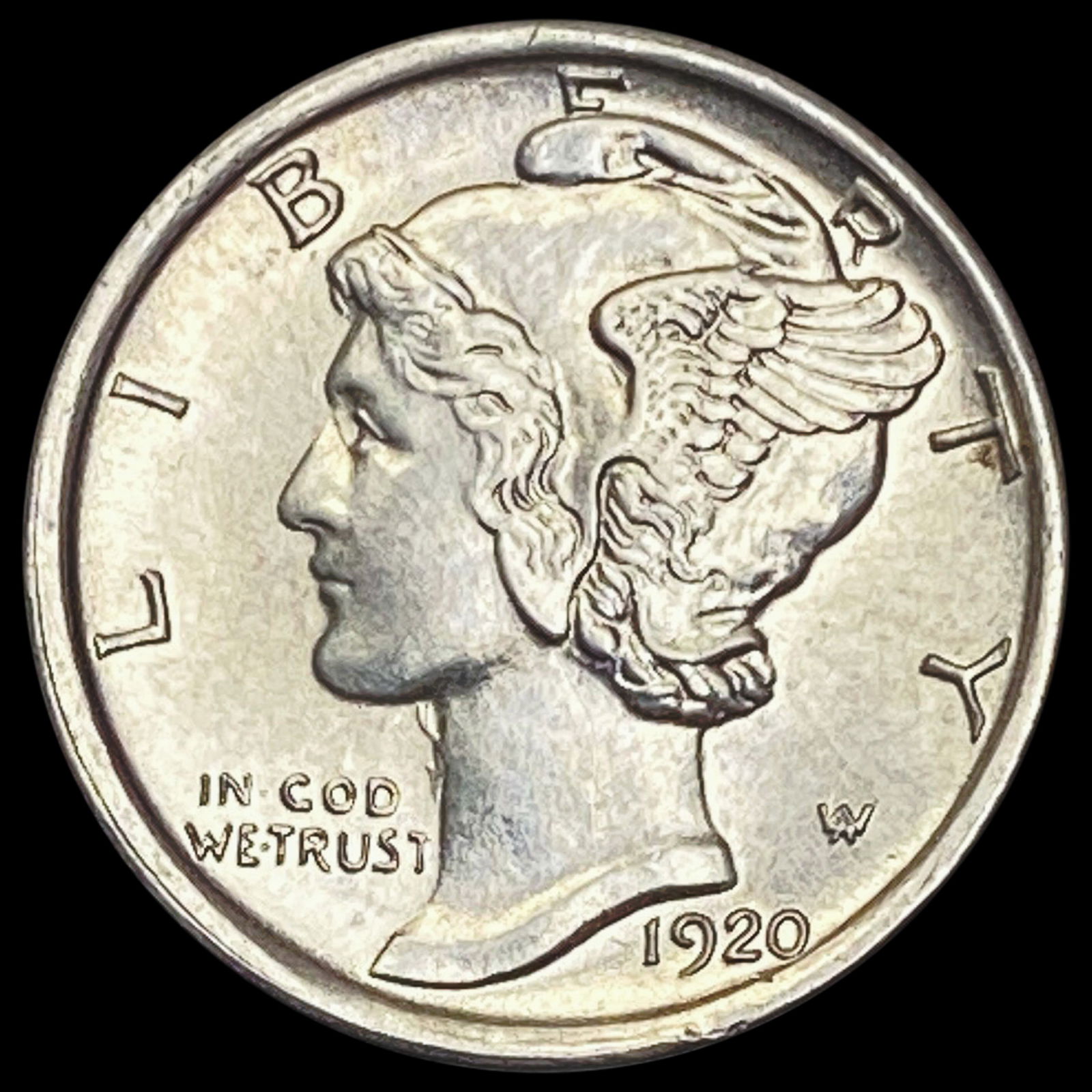 1920-D Mercury Dime GEM BU (1 of 2)