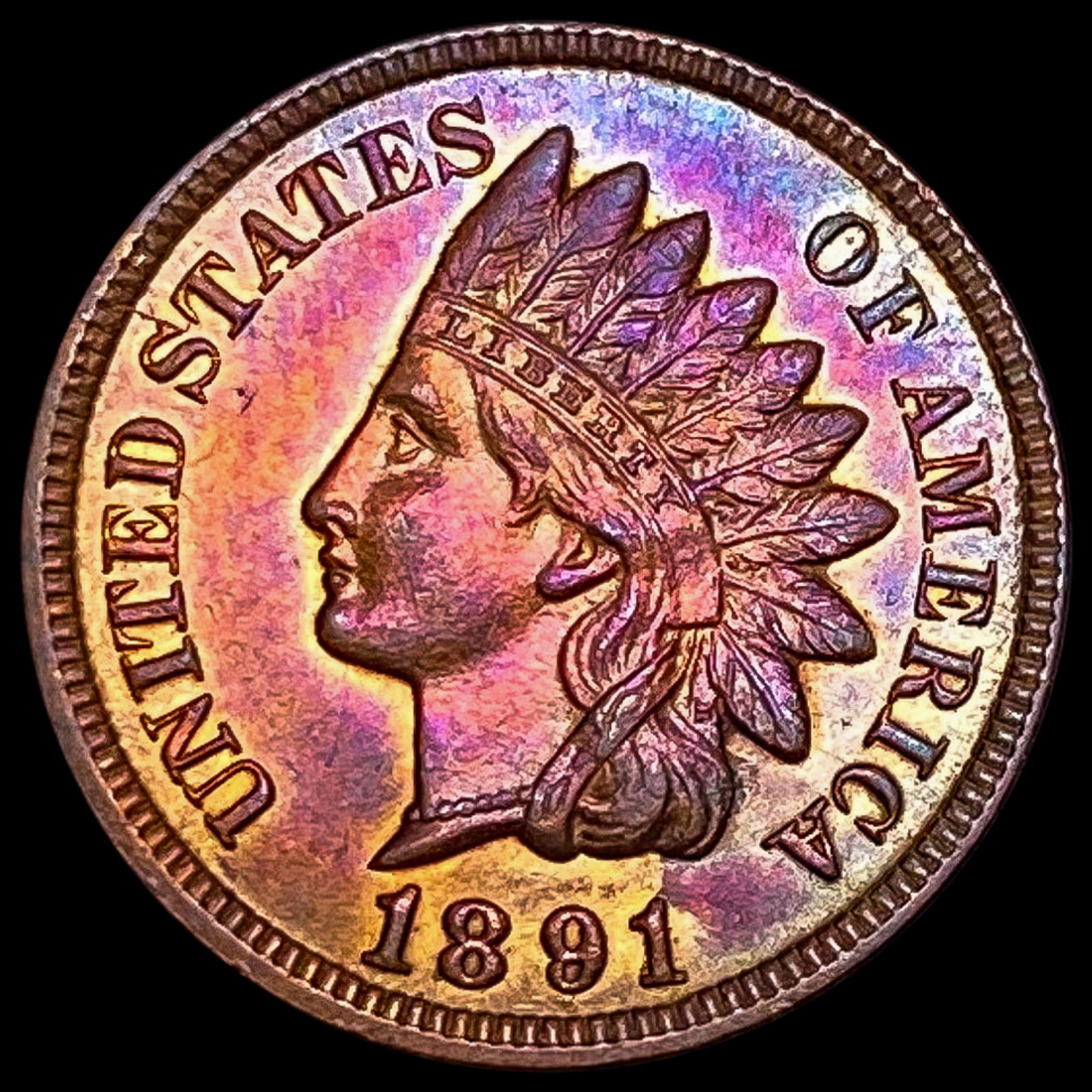 1891 Indian Head Cent UNCIRCULATED (1 of 2)
