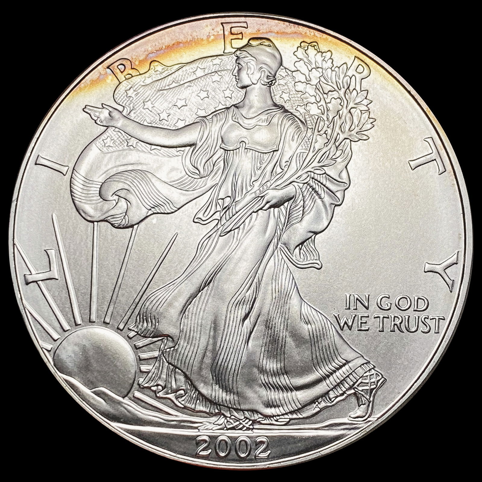 2002 American Silver Eagle GEM BU (1 of 2)