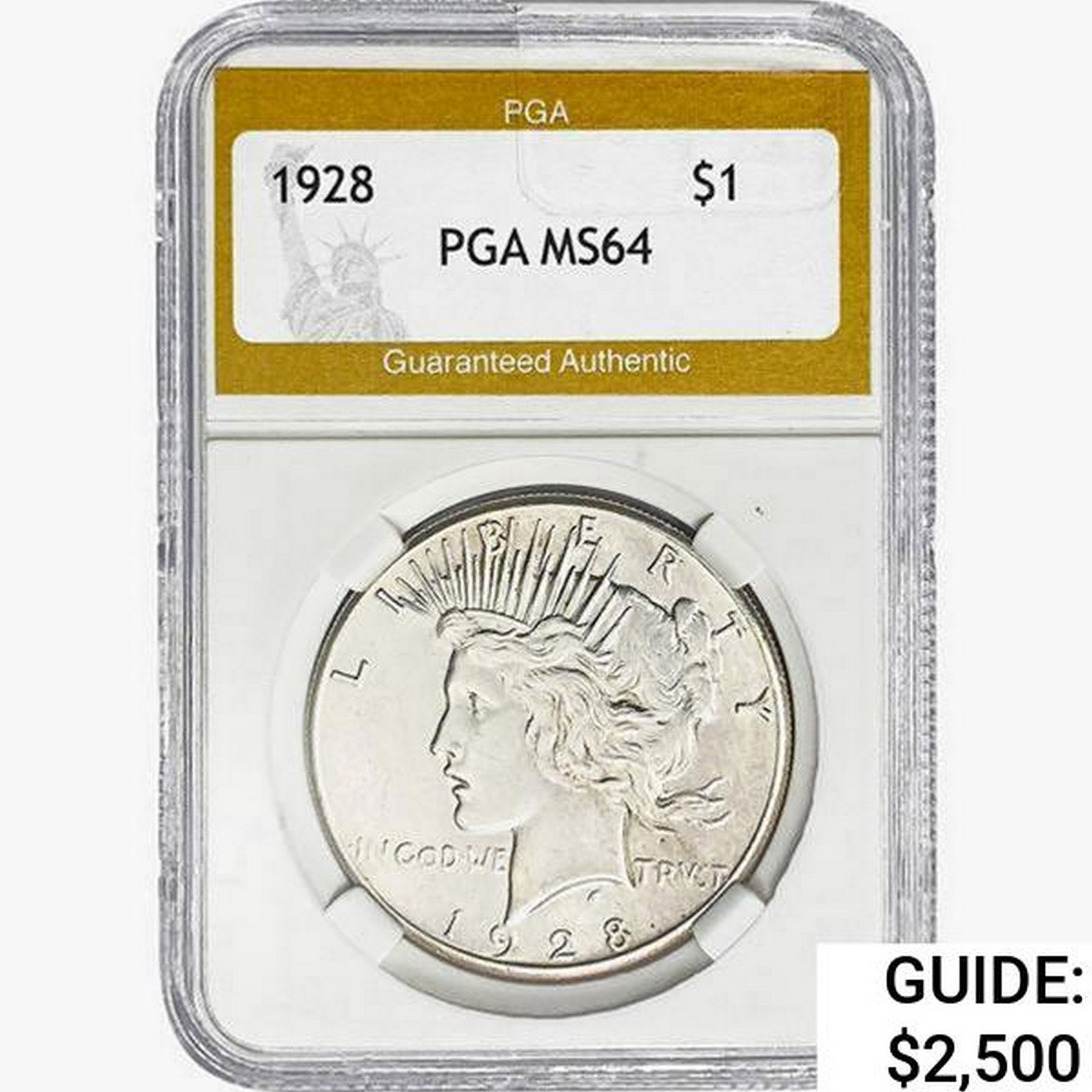 1928 Silver Peace Dollar PGA MS64 (1 of 2)