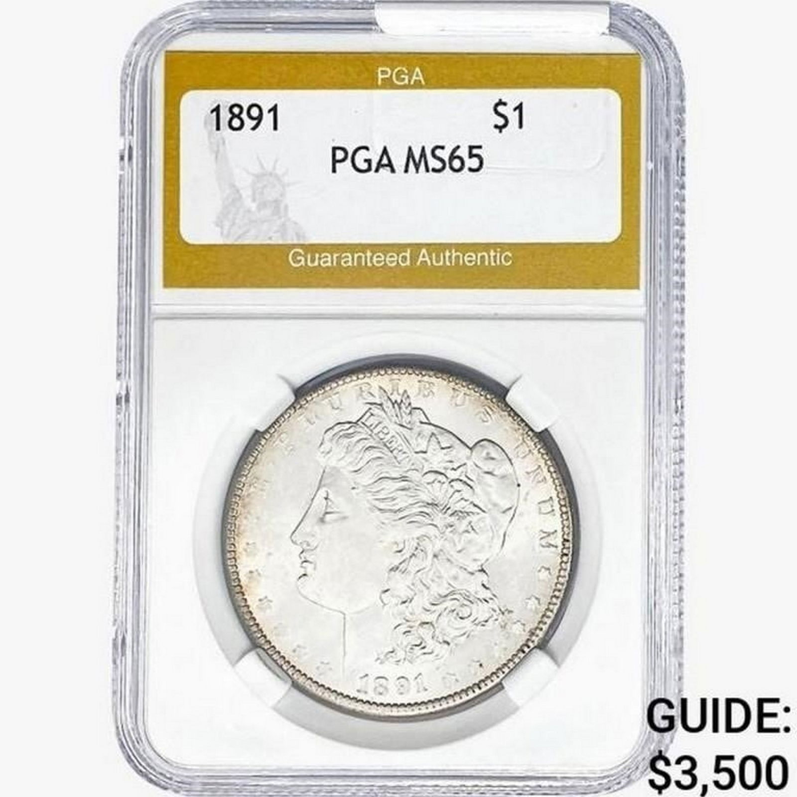 1891 Morgan Silver Dollar PGA MS65 (1 of 2)
