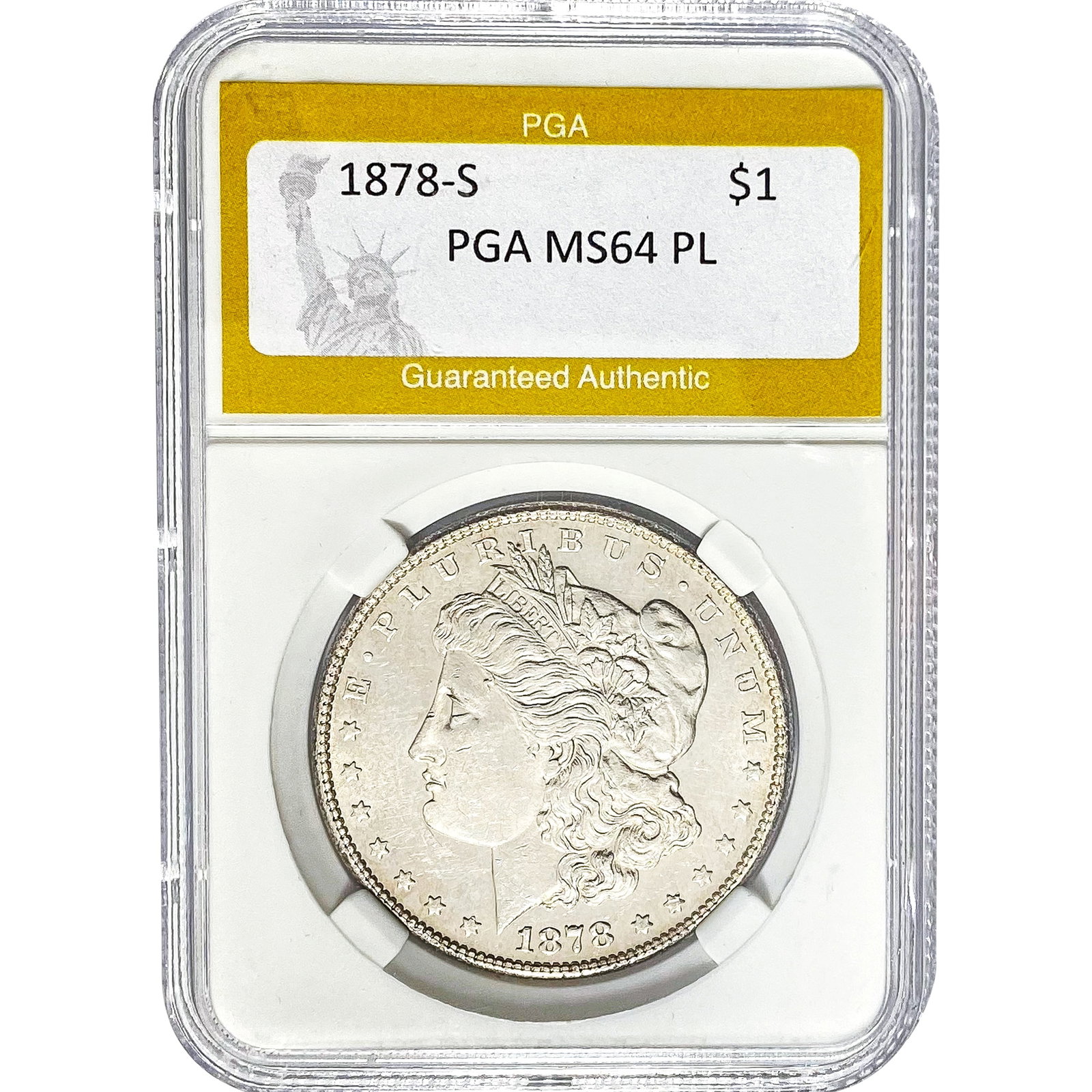 1878-S Morgan Dollar PGA MS64 PL (1 of 2)
