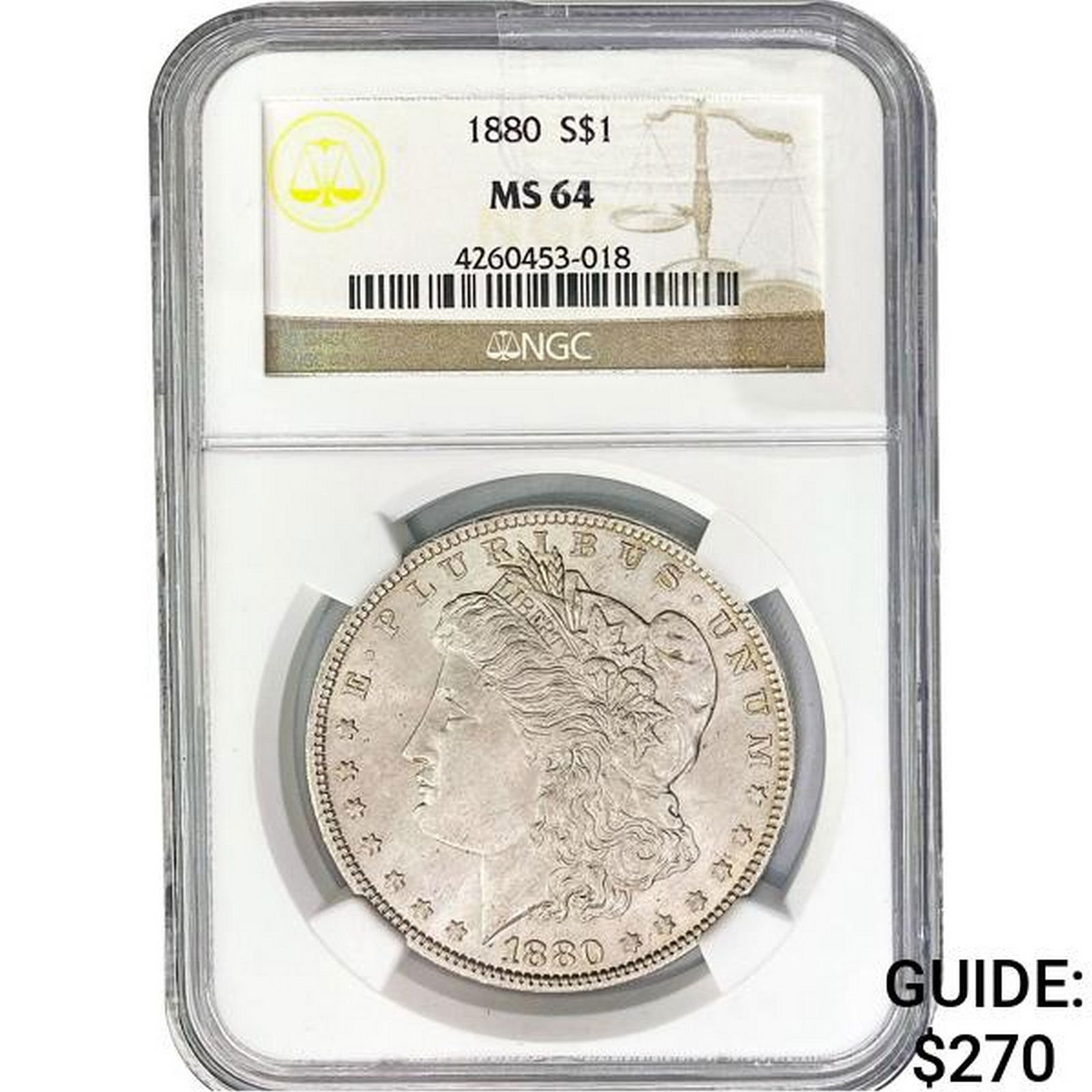1880 Morgan Silver Dollar NGC MS64 (1 of 2)