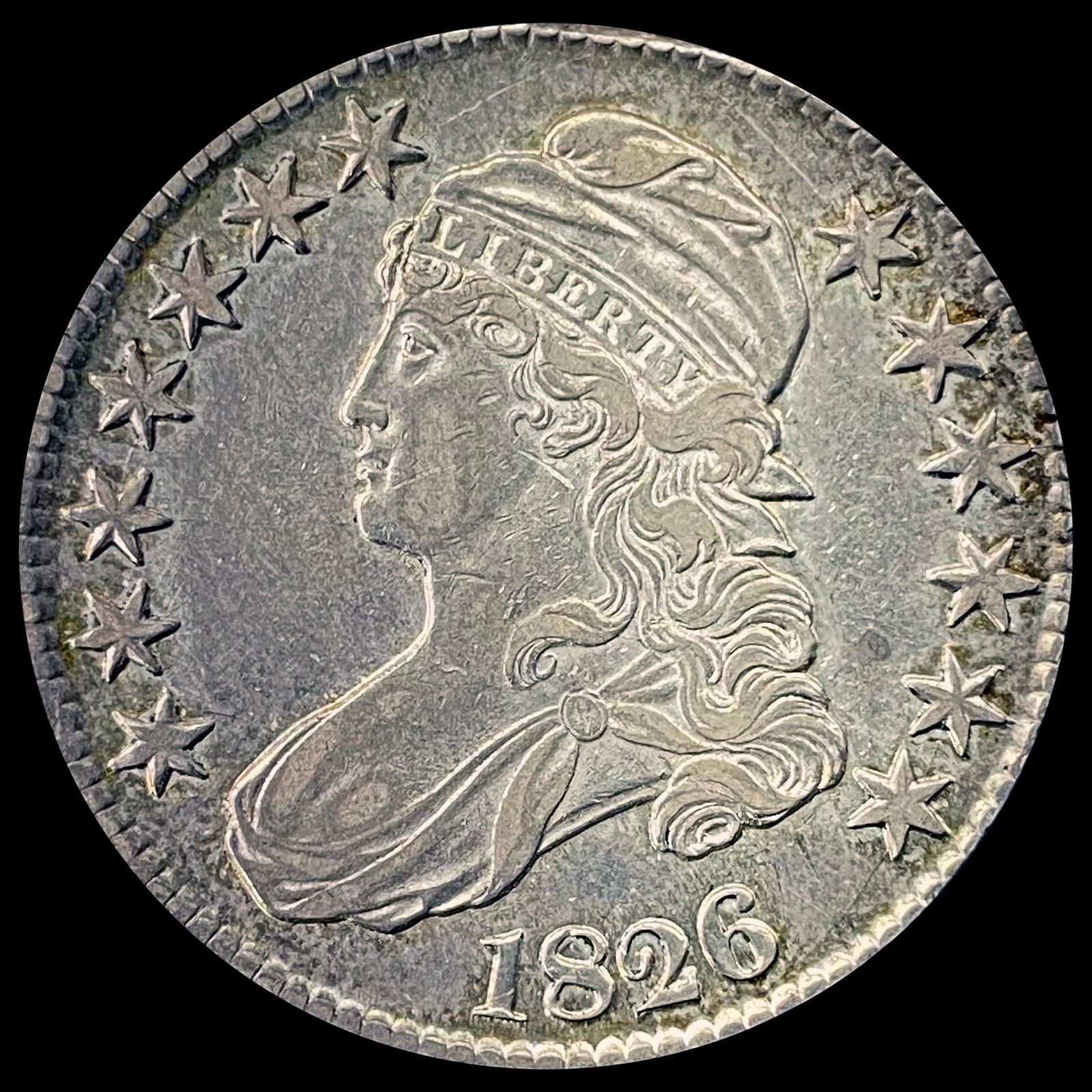 1826 Capped Bust Half Dollar NEARLY UNCIRCULATED (1 of 2)
