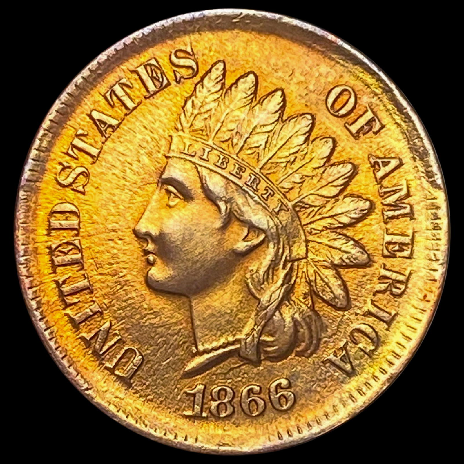 1866 Indian Head Cent UNCIRCULATED (1 of 2)
